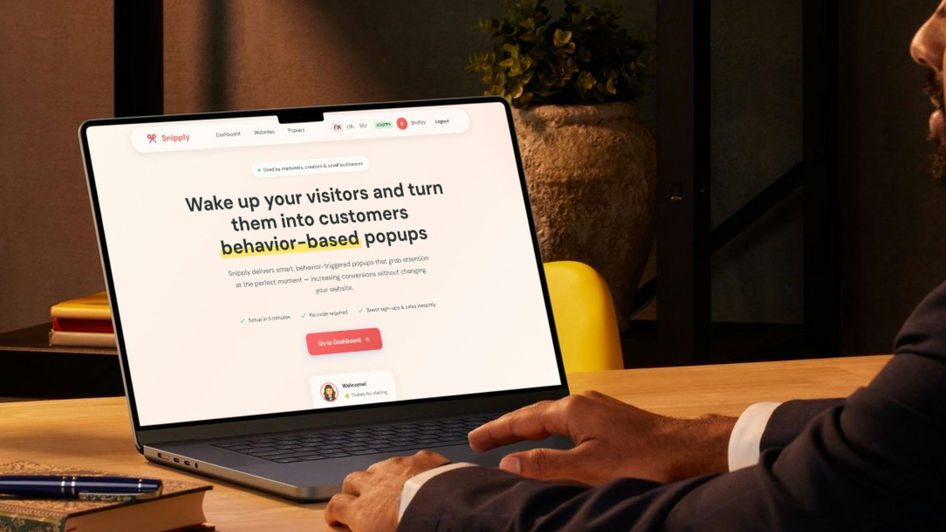 Snipply — Behavior-Based Popups screenshot 1