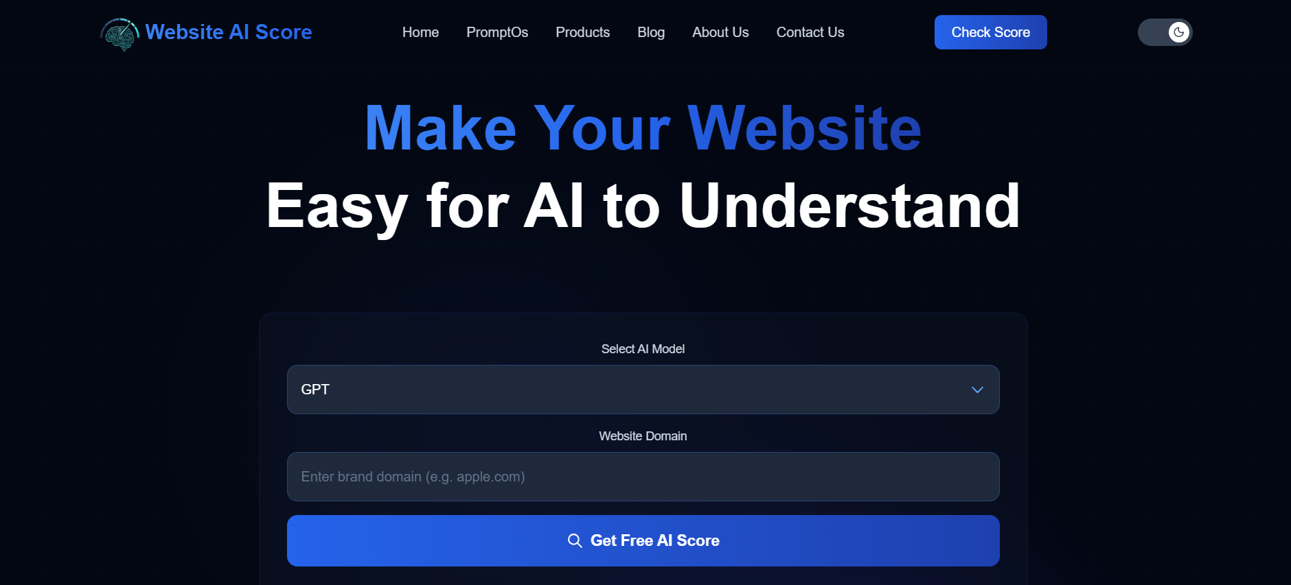 Website AI Score screenshot 2