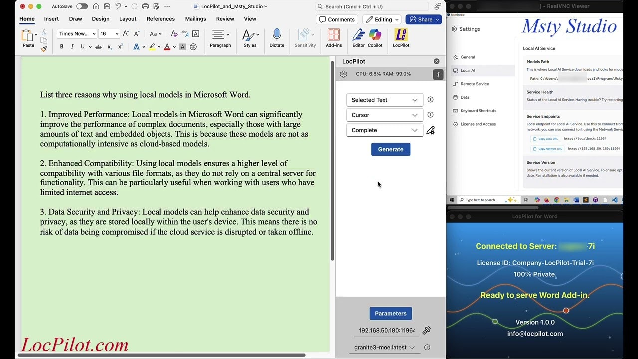 LocPilot for Word screenshot 1