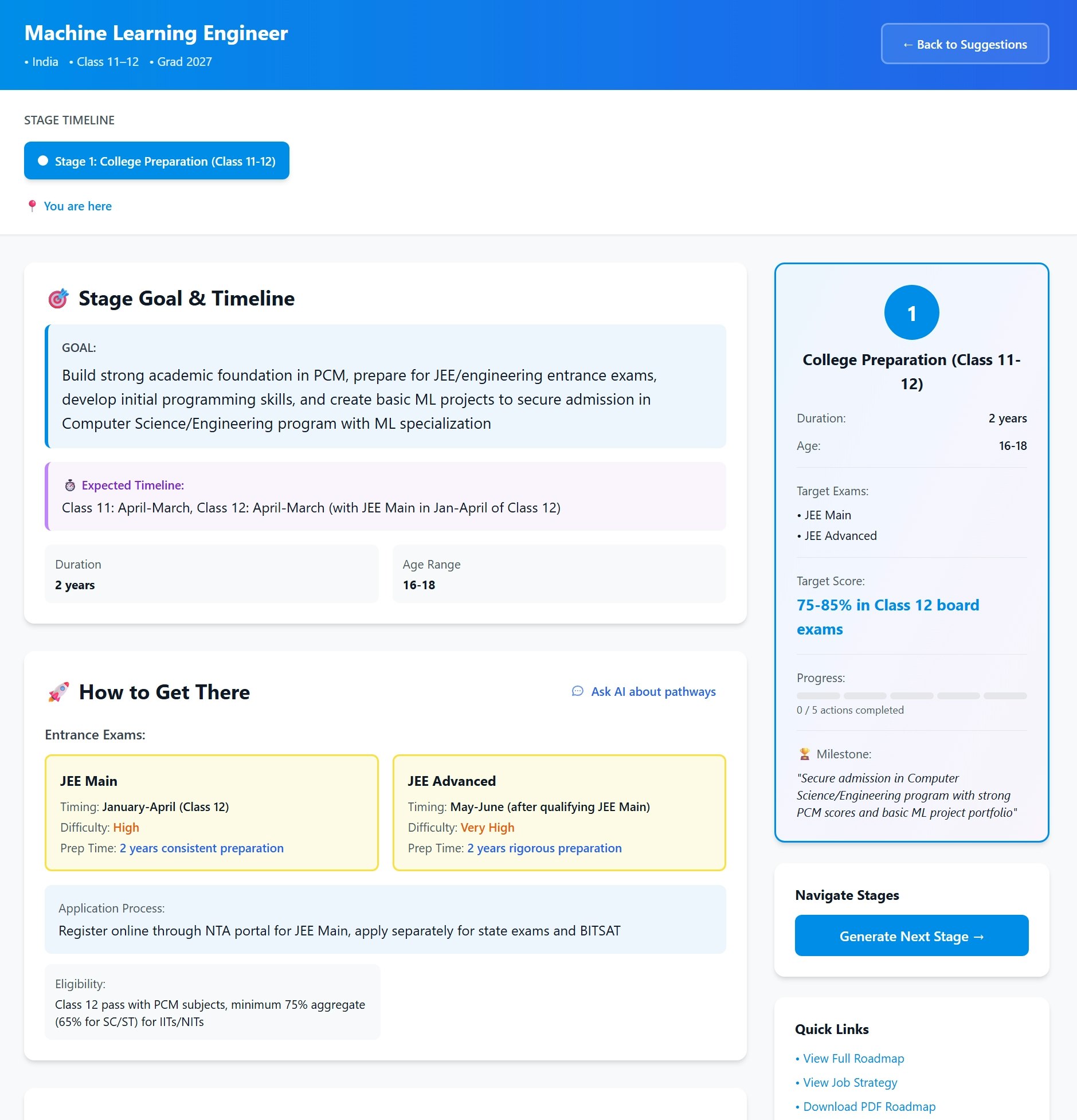 Careerfinder – AI Career Roadmap screenshot 7