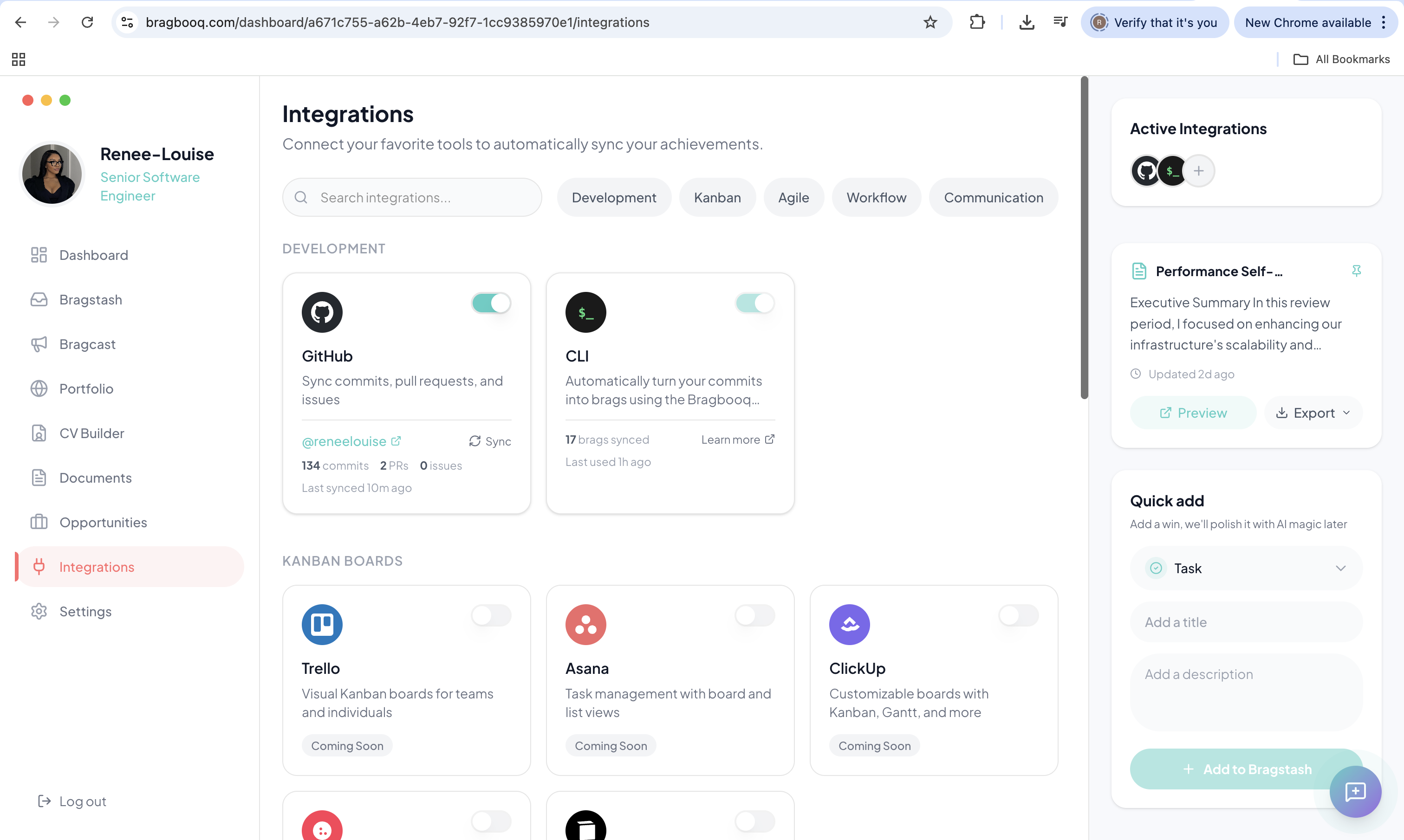 Bragbooq screenshot 2