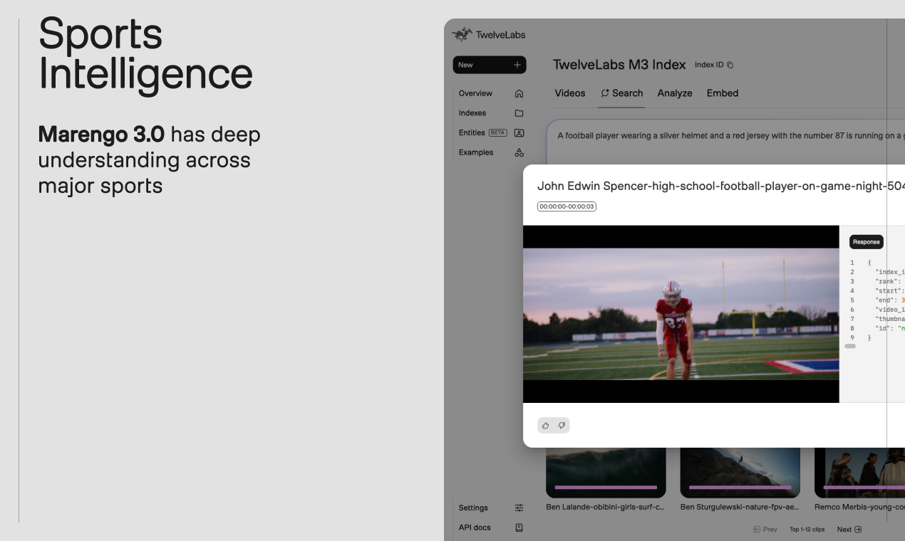 TwelveLabs Marengo 3.0 screenshot 6
