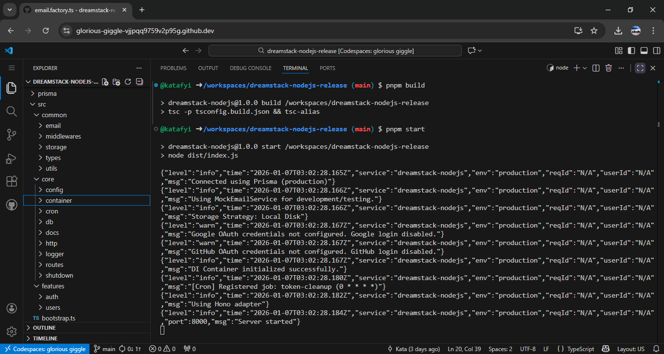 DreamStack — A+ Rated Node.js Foundation screenshot 5