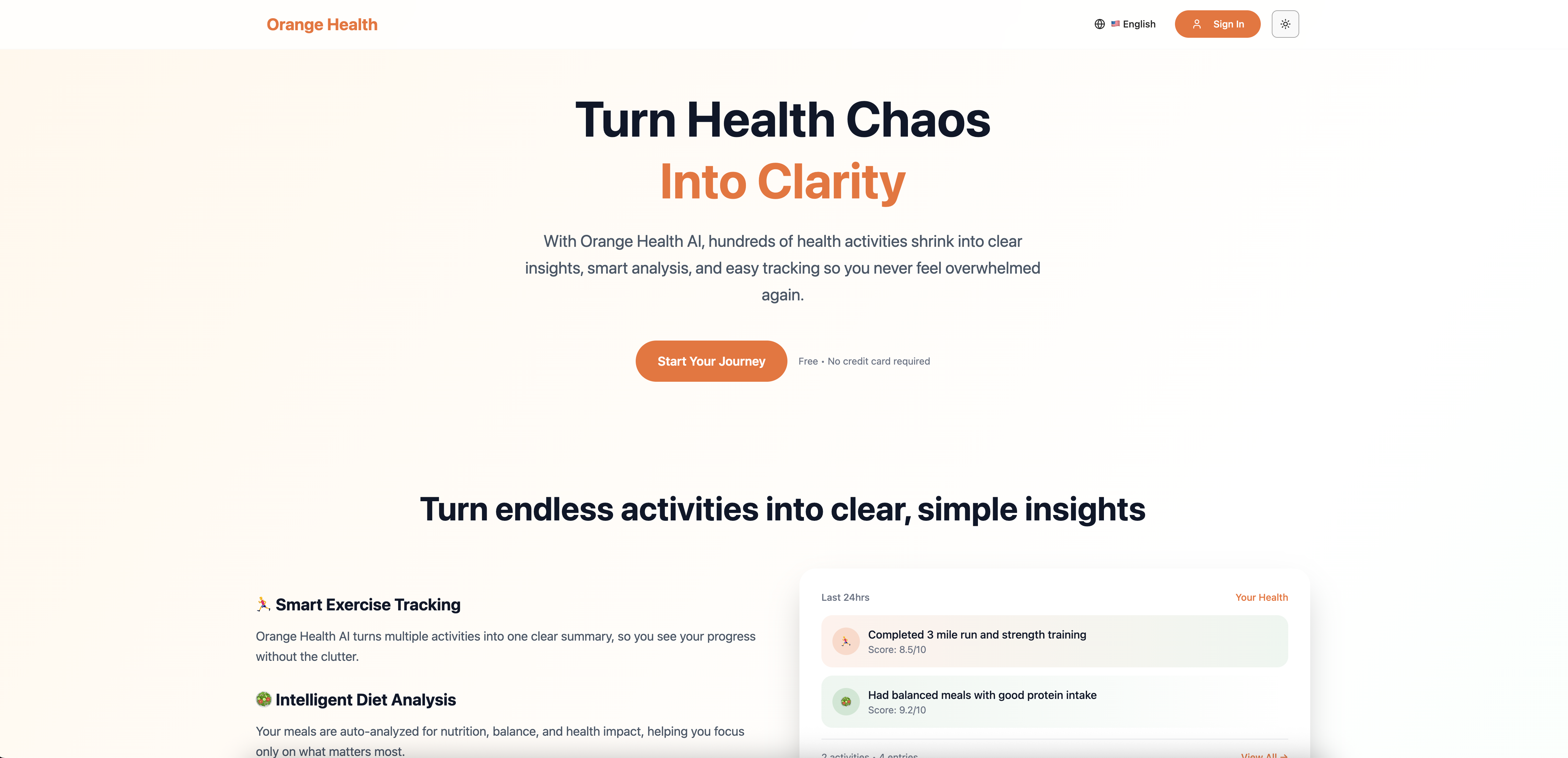 Orange Health screenshot 2