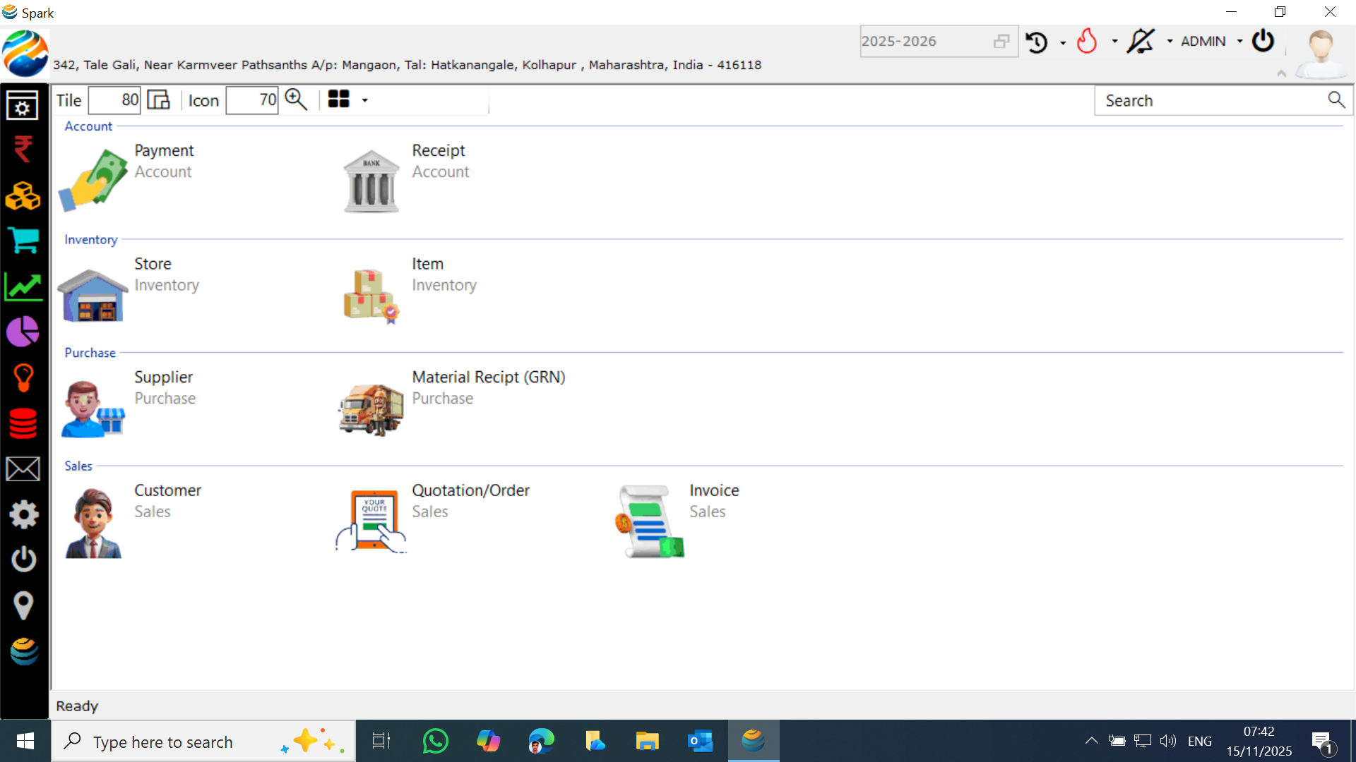 Spark ERP screenshot 15