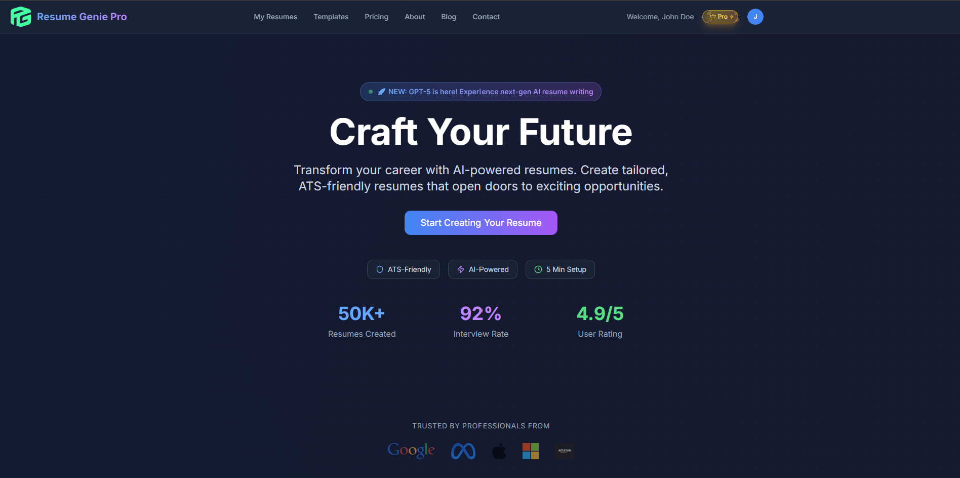 Resume Genie Pro screenshot 1