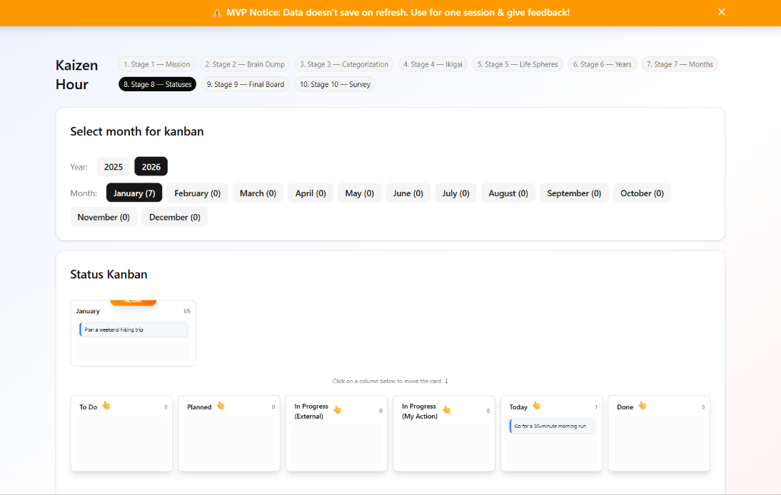 Kaizen Planner screenshot 5