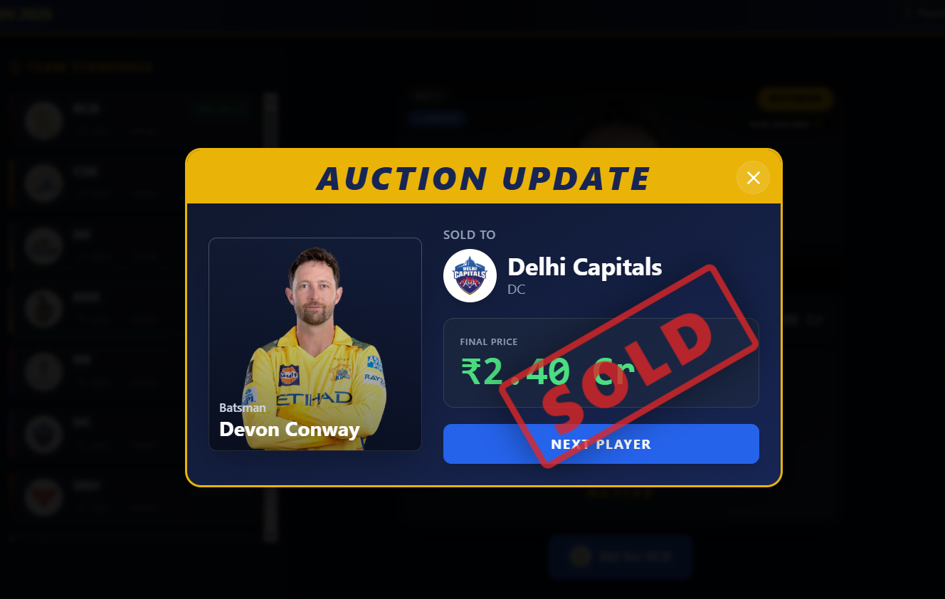 IPL Auction Simulator 2025 screenshot 2