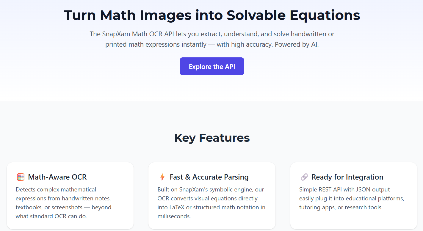 SnapXam AI-Powered math tutor screenshot 1