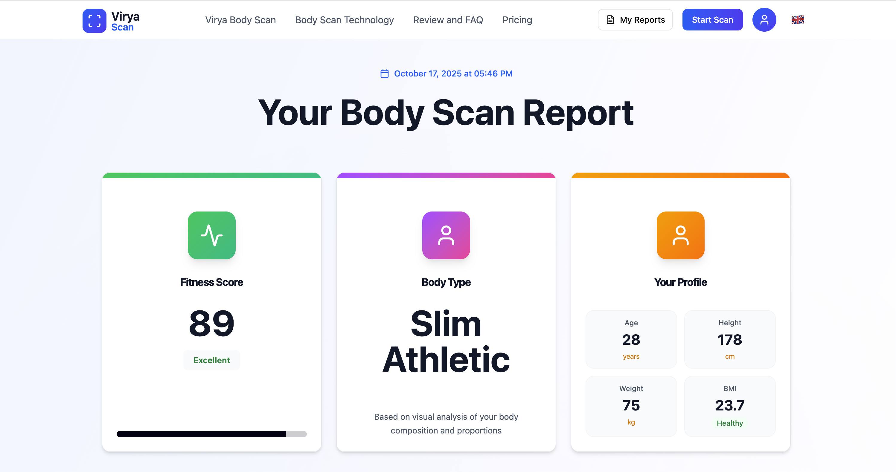 Virya Body Scan screenshot 3
