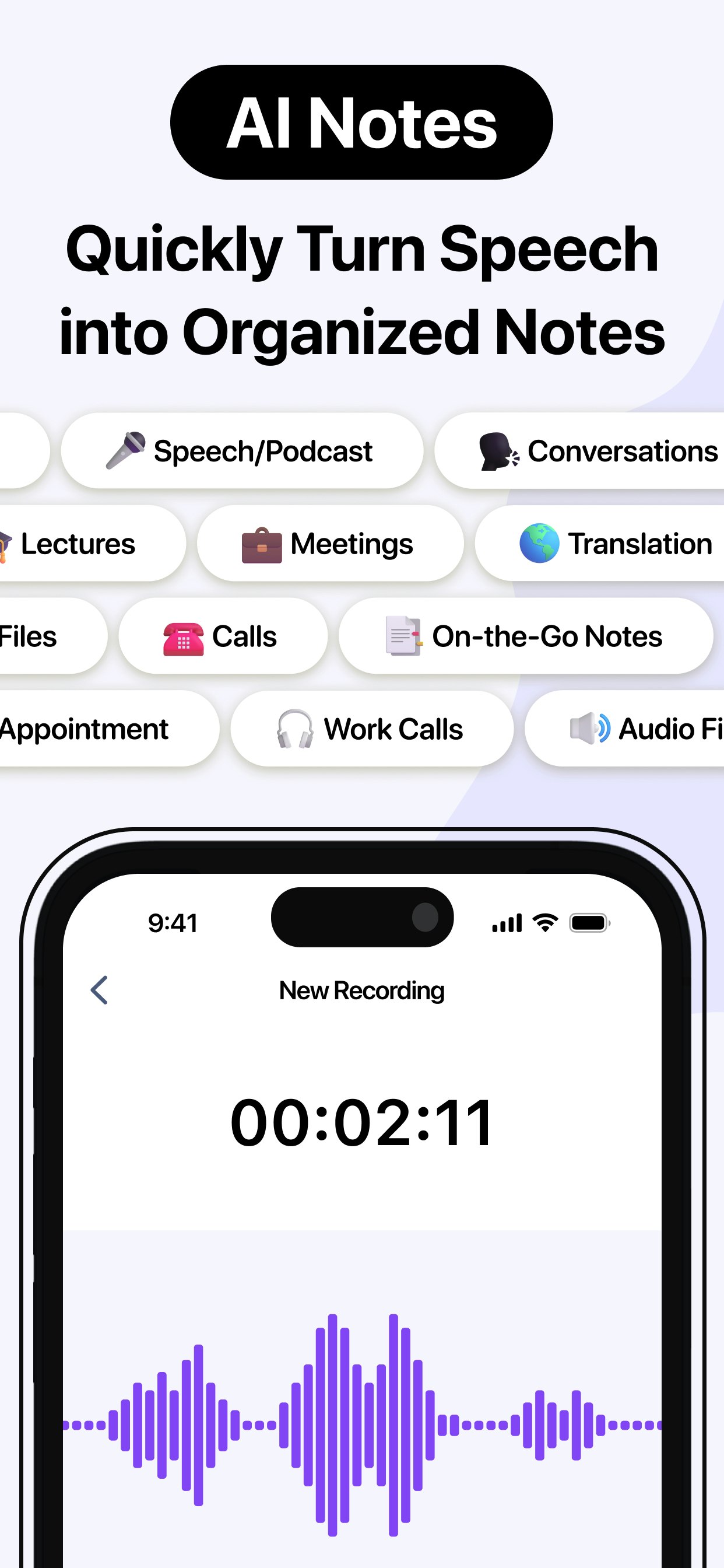 AI Notes App screenshot 1