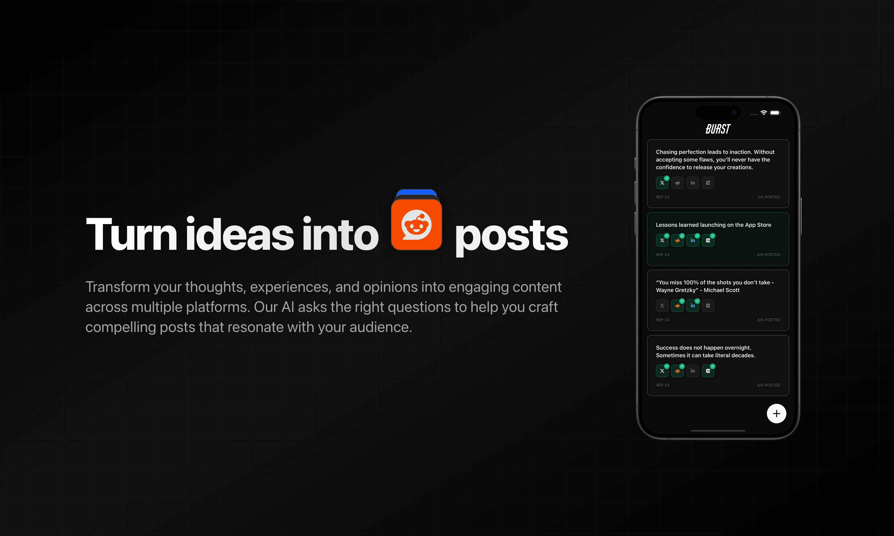 Burst screenshot 1