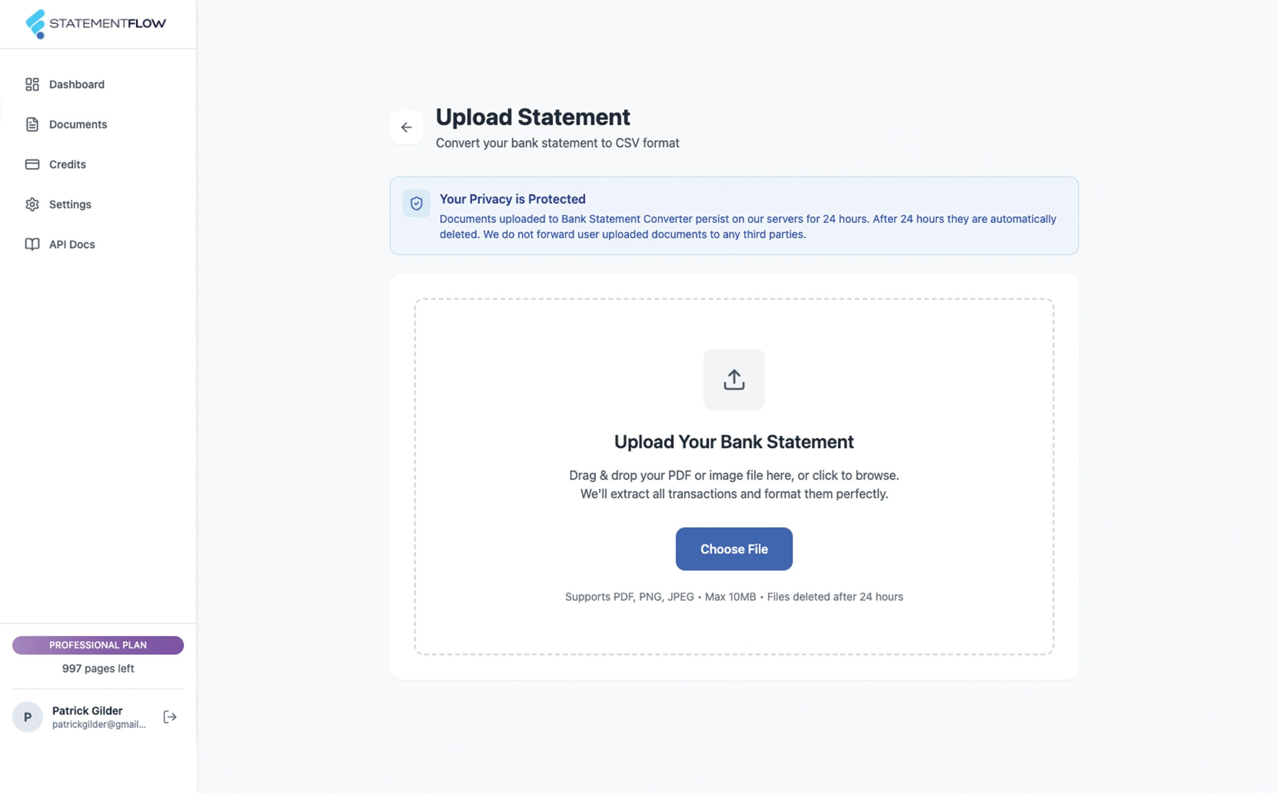 Statement Flow screenshot 4