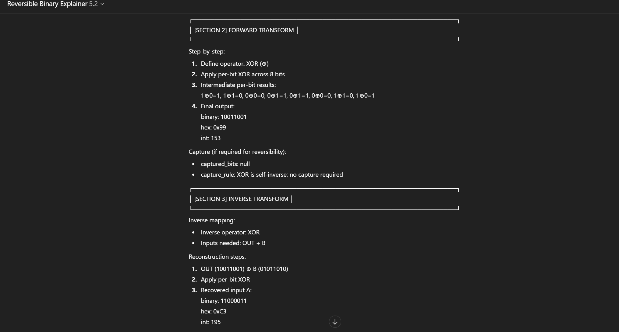 Reversible Binary Explainer screenshot 36