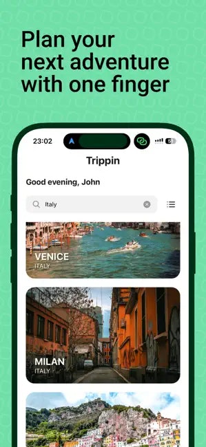 Trippin: AI Trip Planner App screenshot 1
