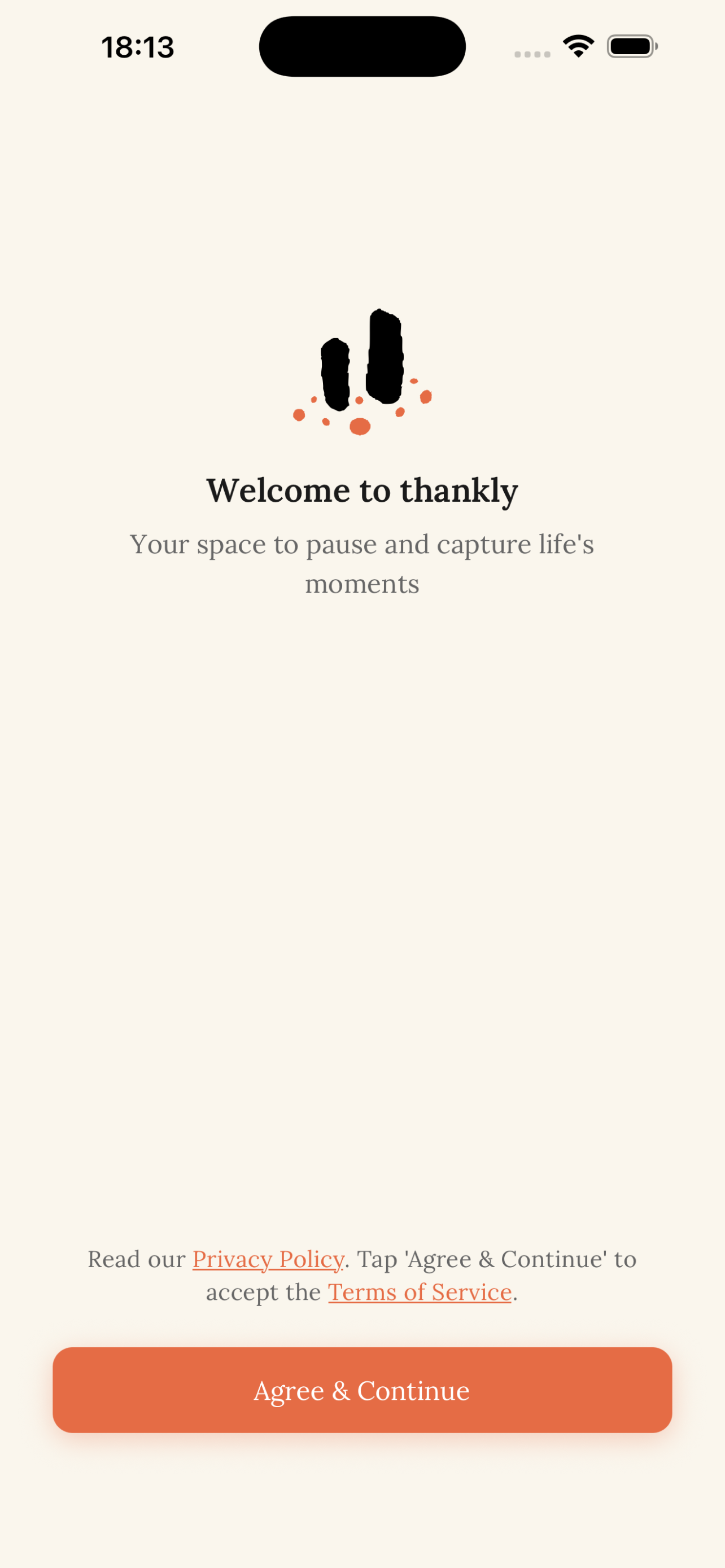 thankly: Voice Journal screenshot 1