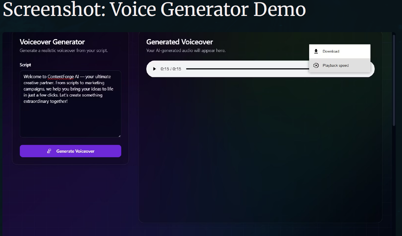 ContentForge AI screenshot 4