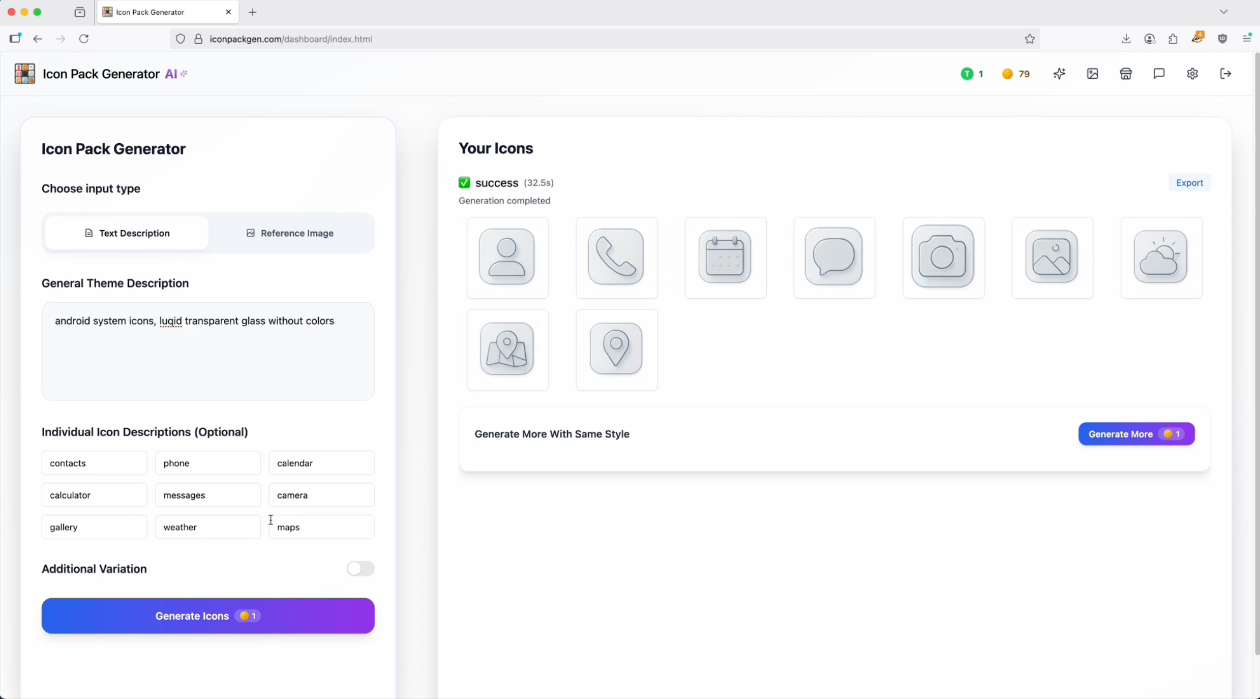 Icon Pack Generator screenshot 3