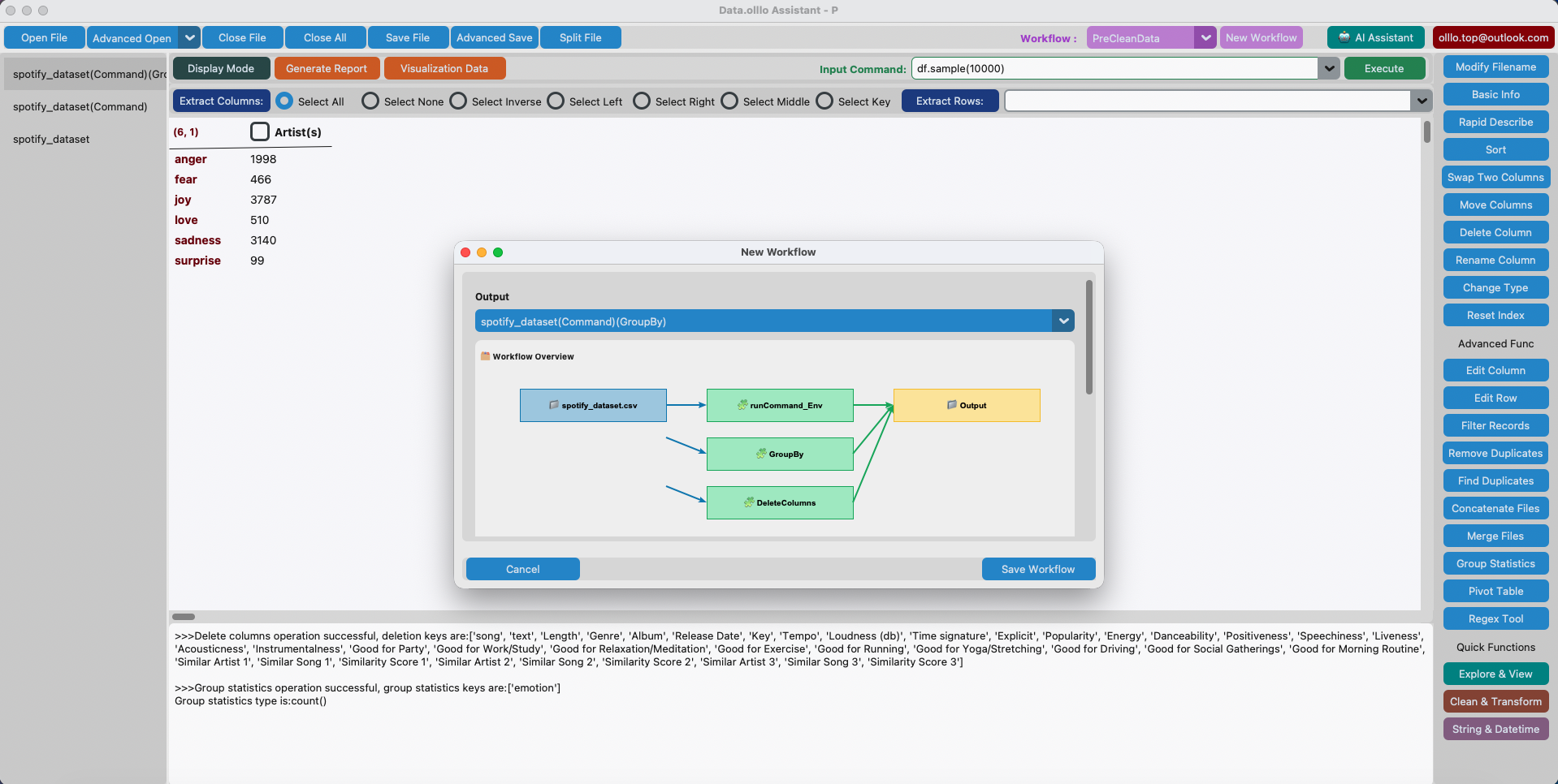 Data.olllo: AI Workflow Automator screenshot 2