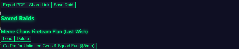 Raid Generator screenshot 4