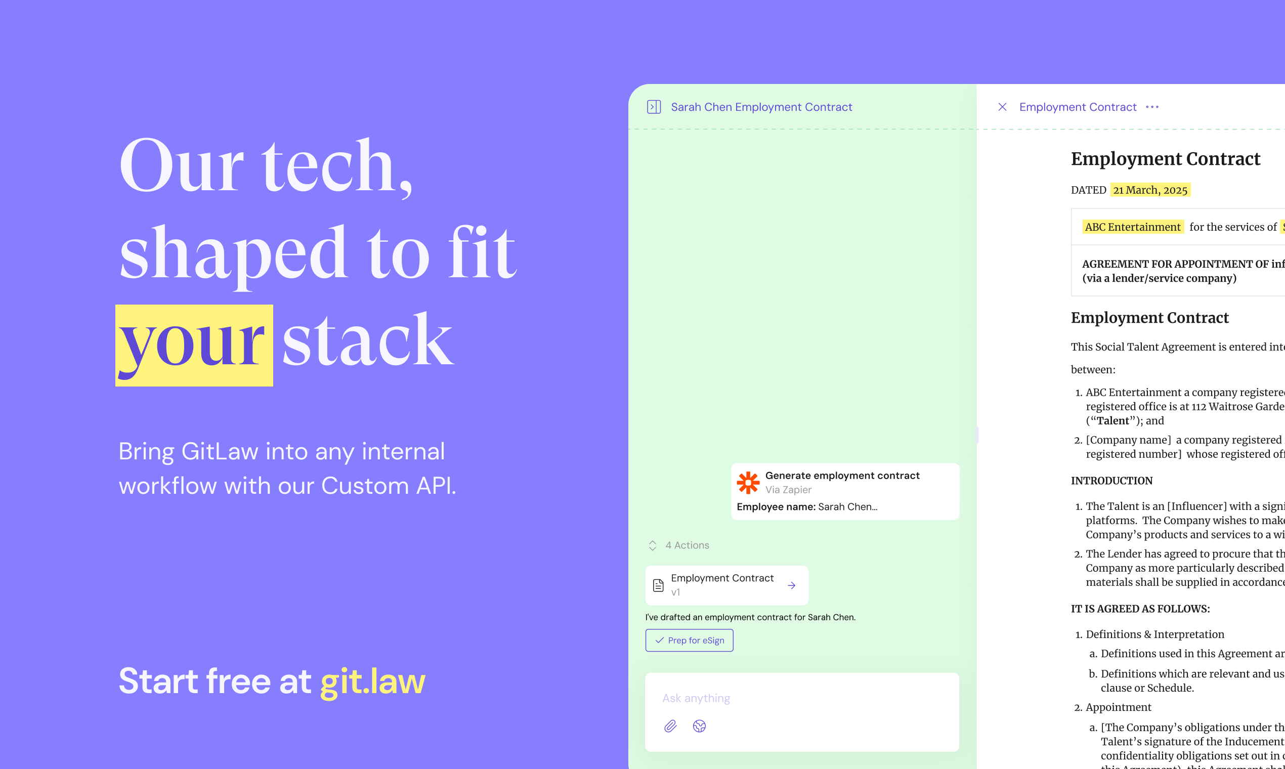 GitLaw Integrations screenshot 4