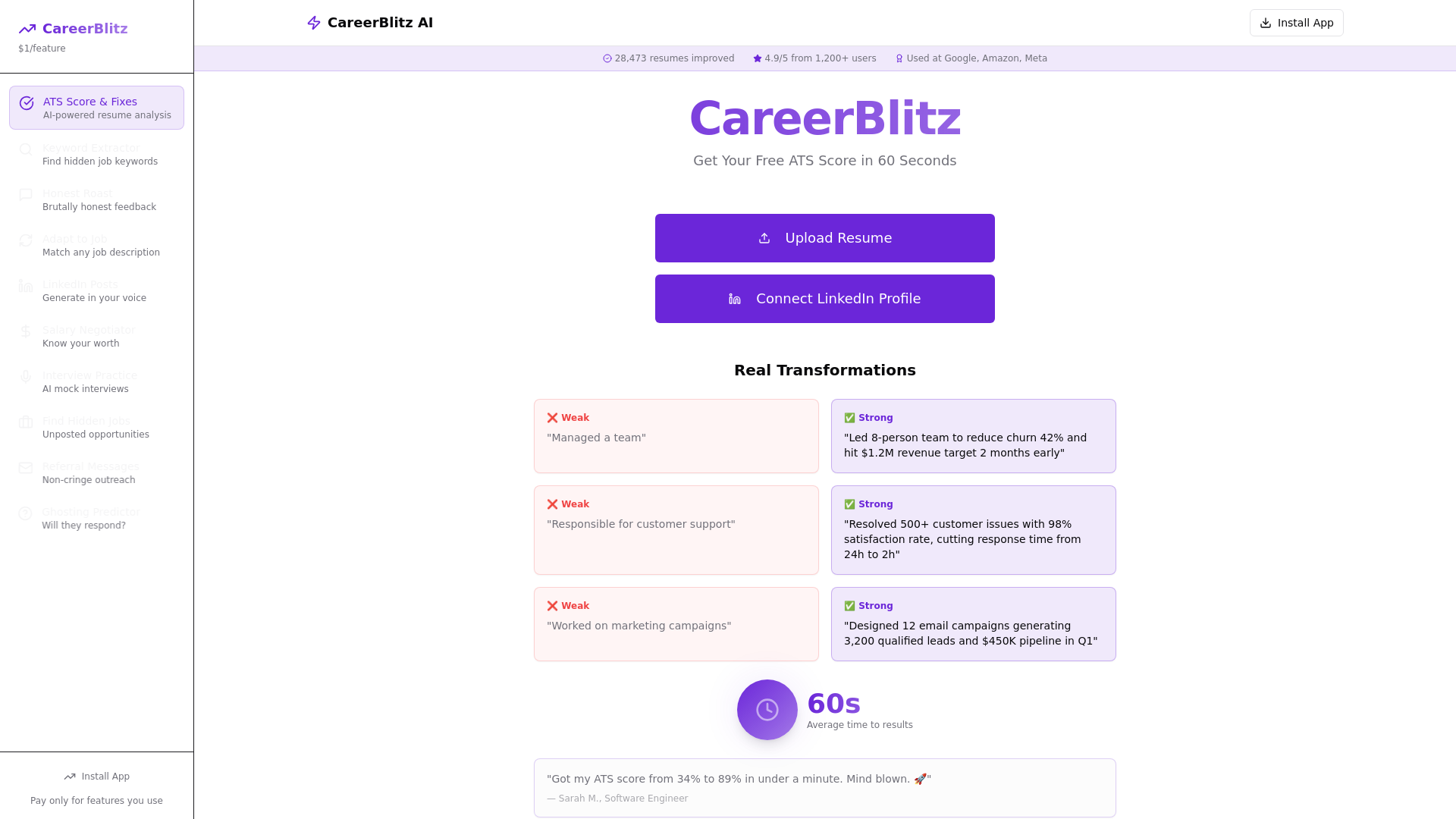 ResumeBoost AI screenshot 1