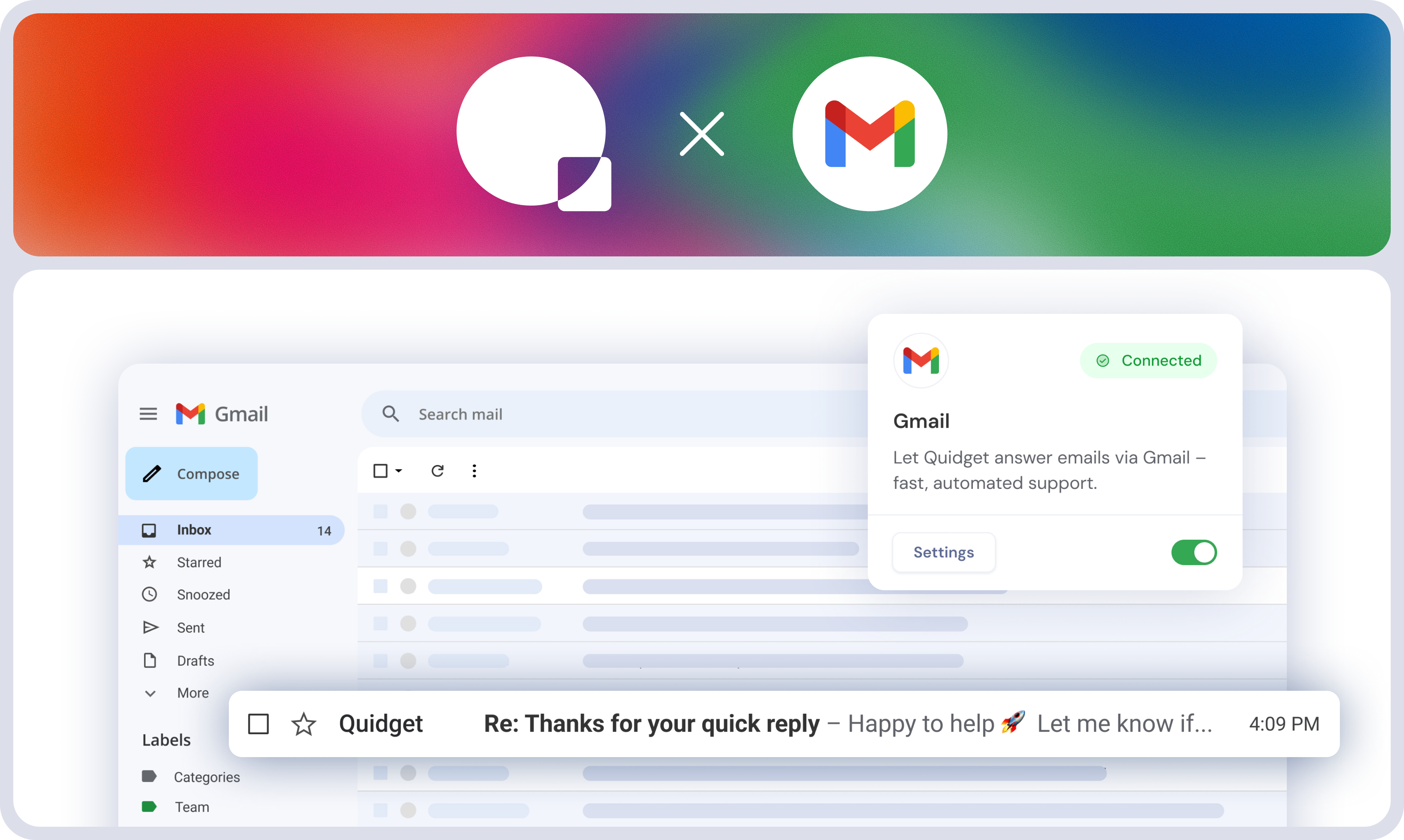 Quidget 2: AI Agent for CX screenshot 4