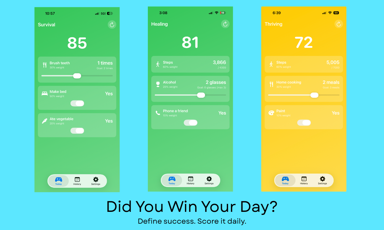 DayGame - Daily Wellness Score screenshot 4