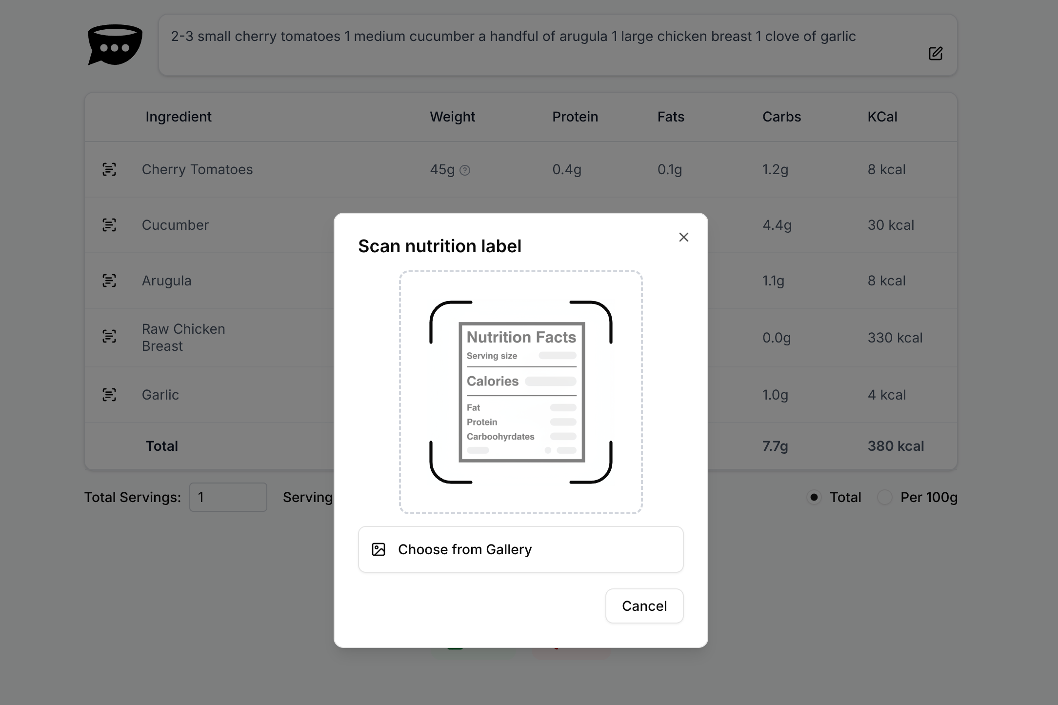 Dishdad: AI Recipe Nutrition Calculator screenshot 3