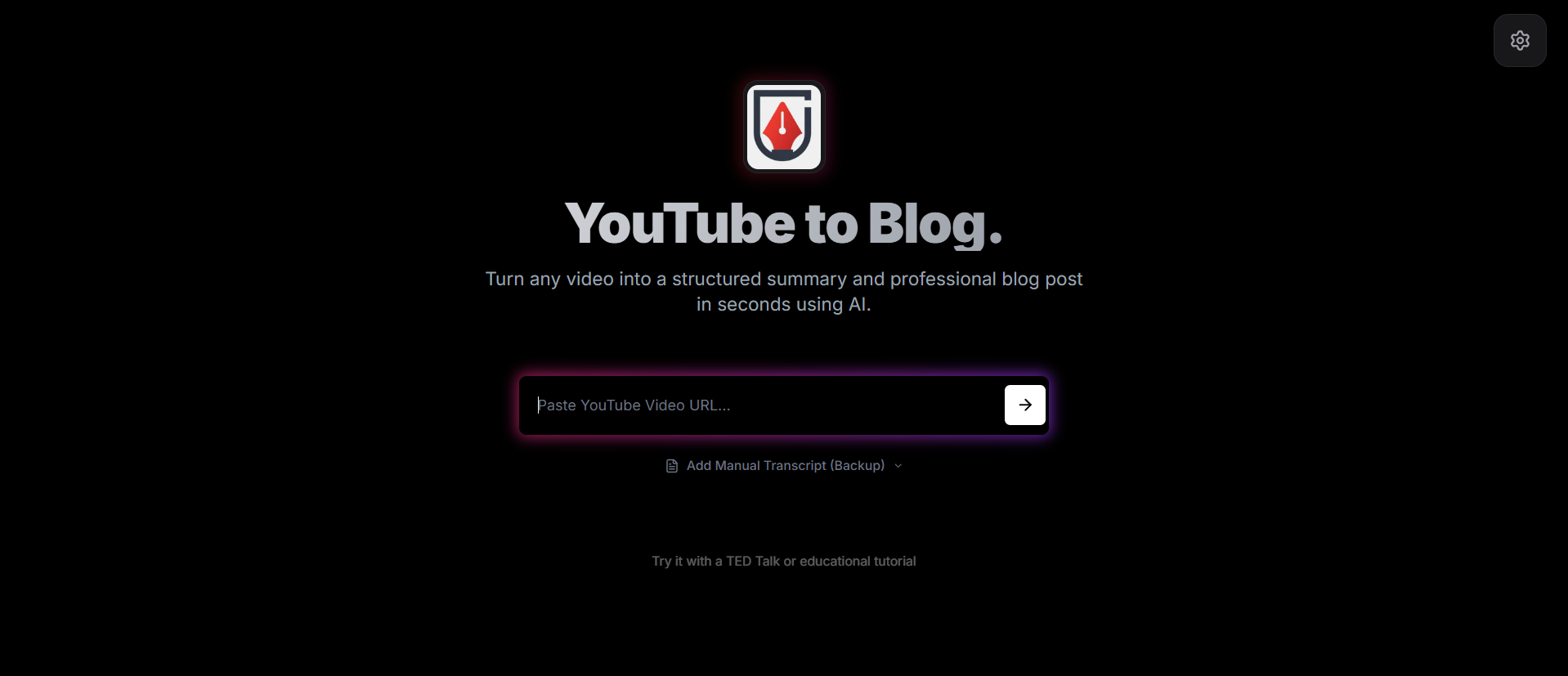 Tubeblogger screenshot 2