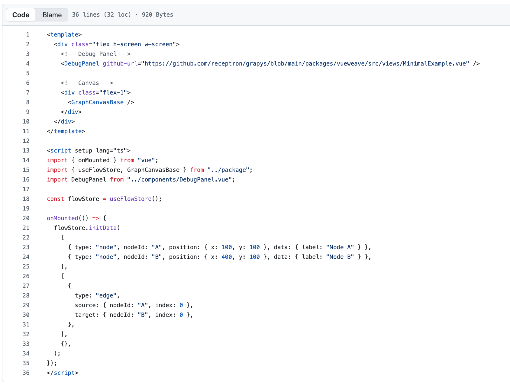 VueWeave screenshot 2