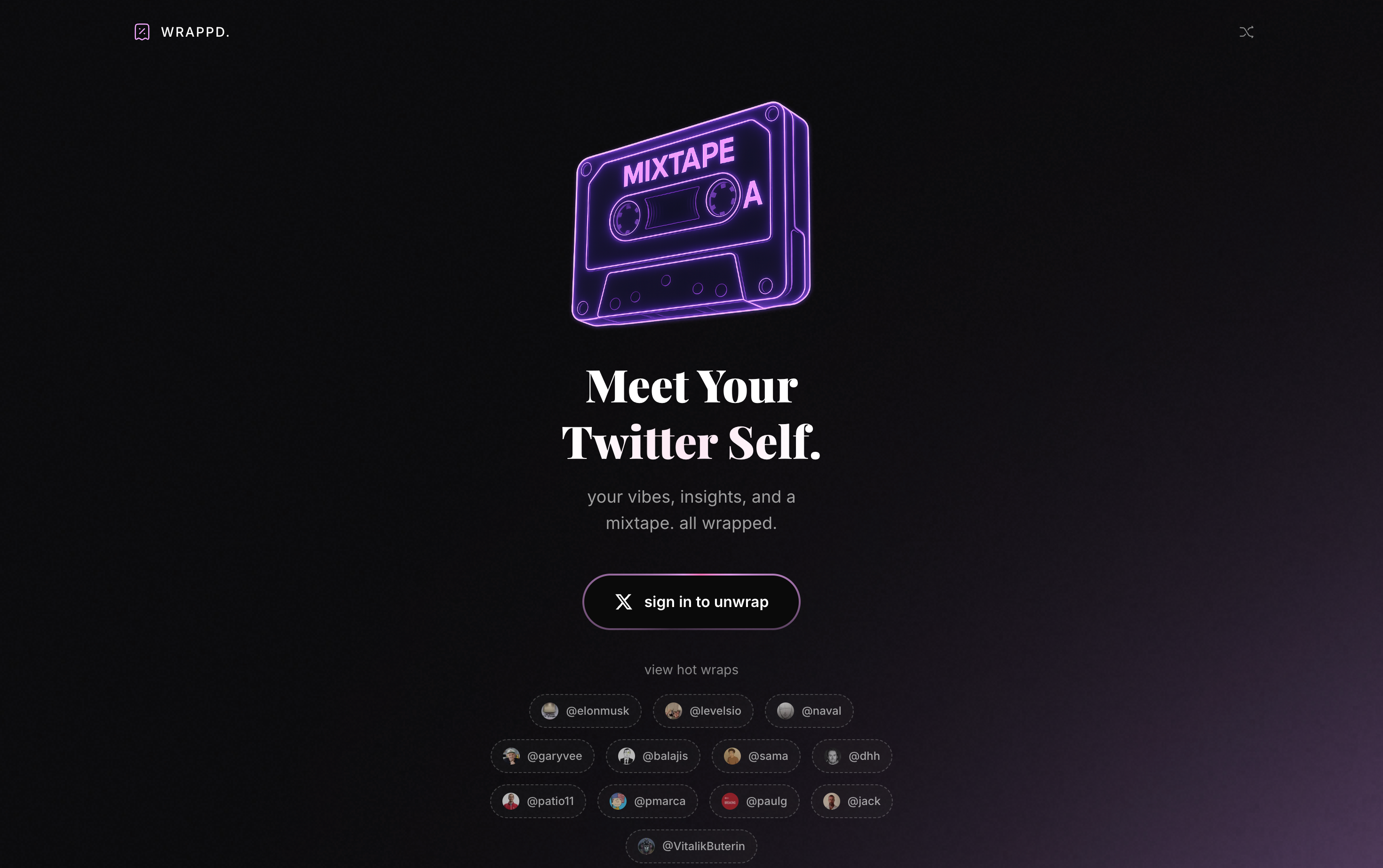 Wrappd.xyz screenshot 1