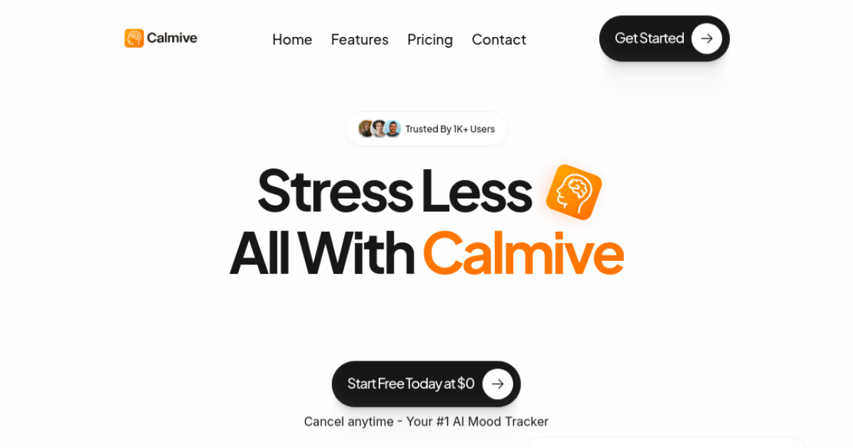 Calmive screenshot 1