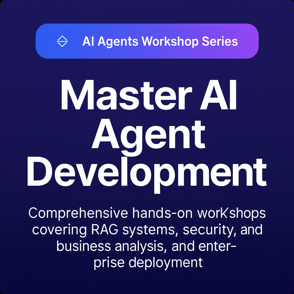 AI Agent Workshop Series