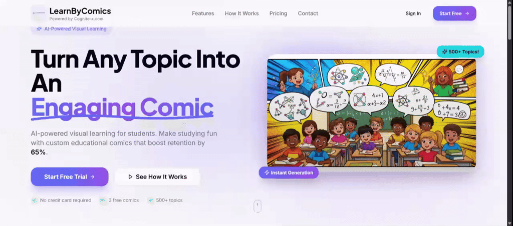 LearnByComics screenshot 2