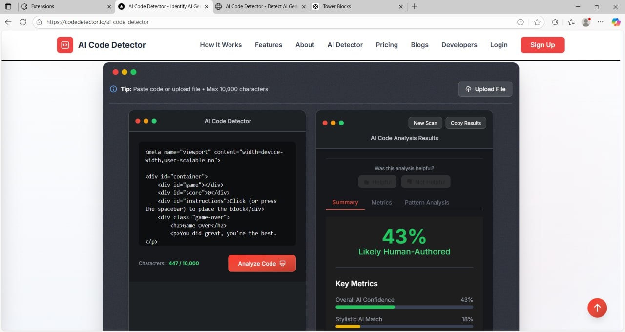 Ai Code Detector screenshot 4