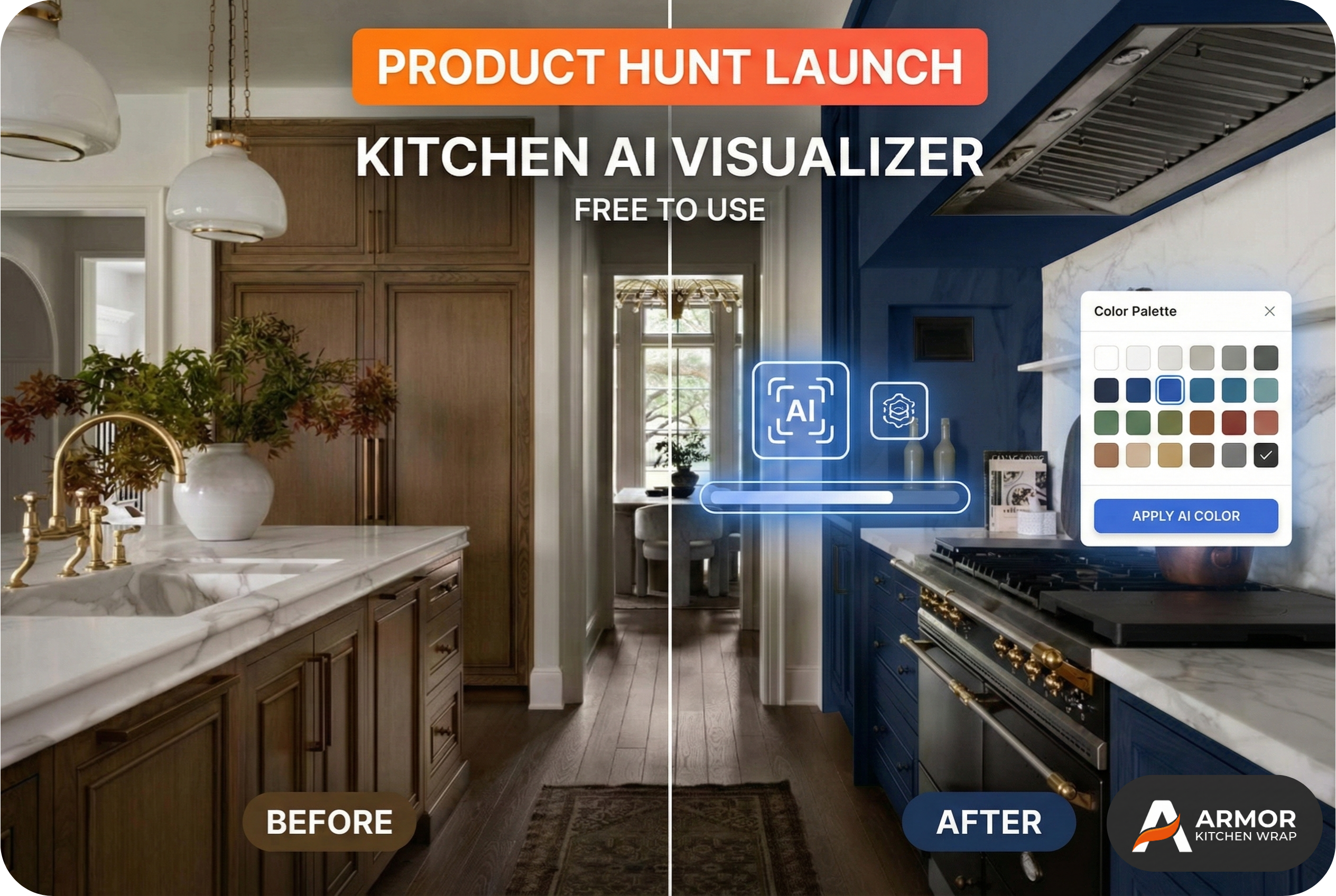 AI Kitchen Cabinet Visualizer screenshot 2