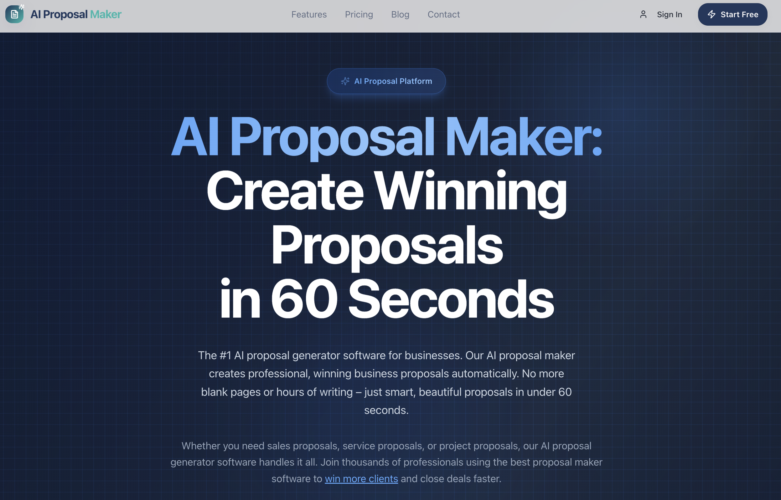 AI Proposal Maker screenshot 1
