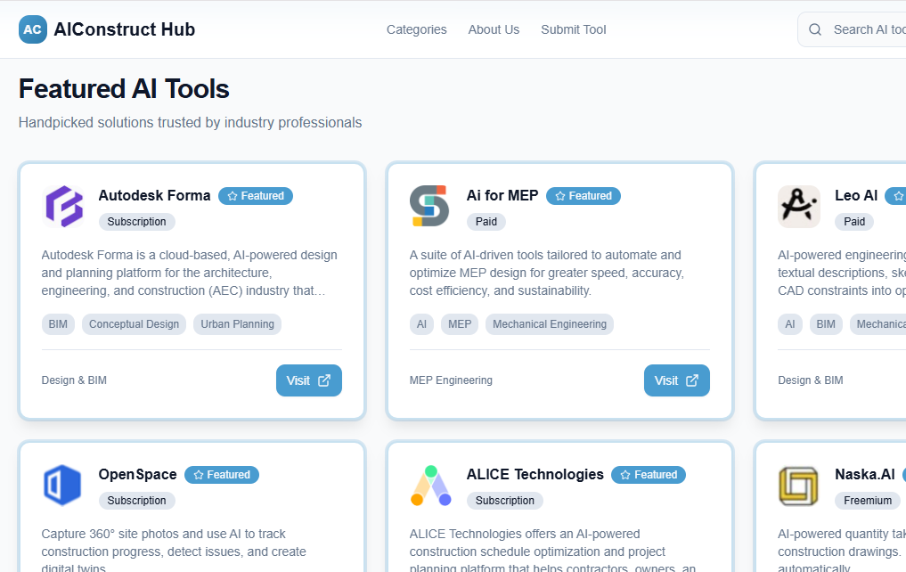 AIConstruct Hub screenshot 2