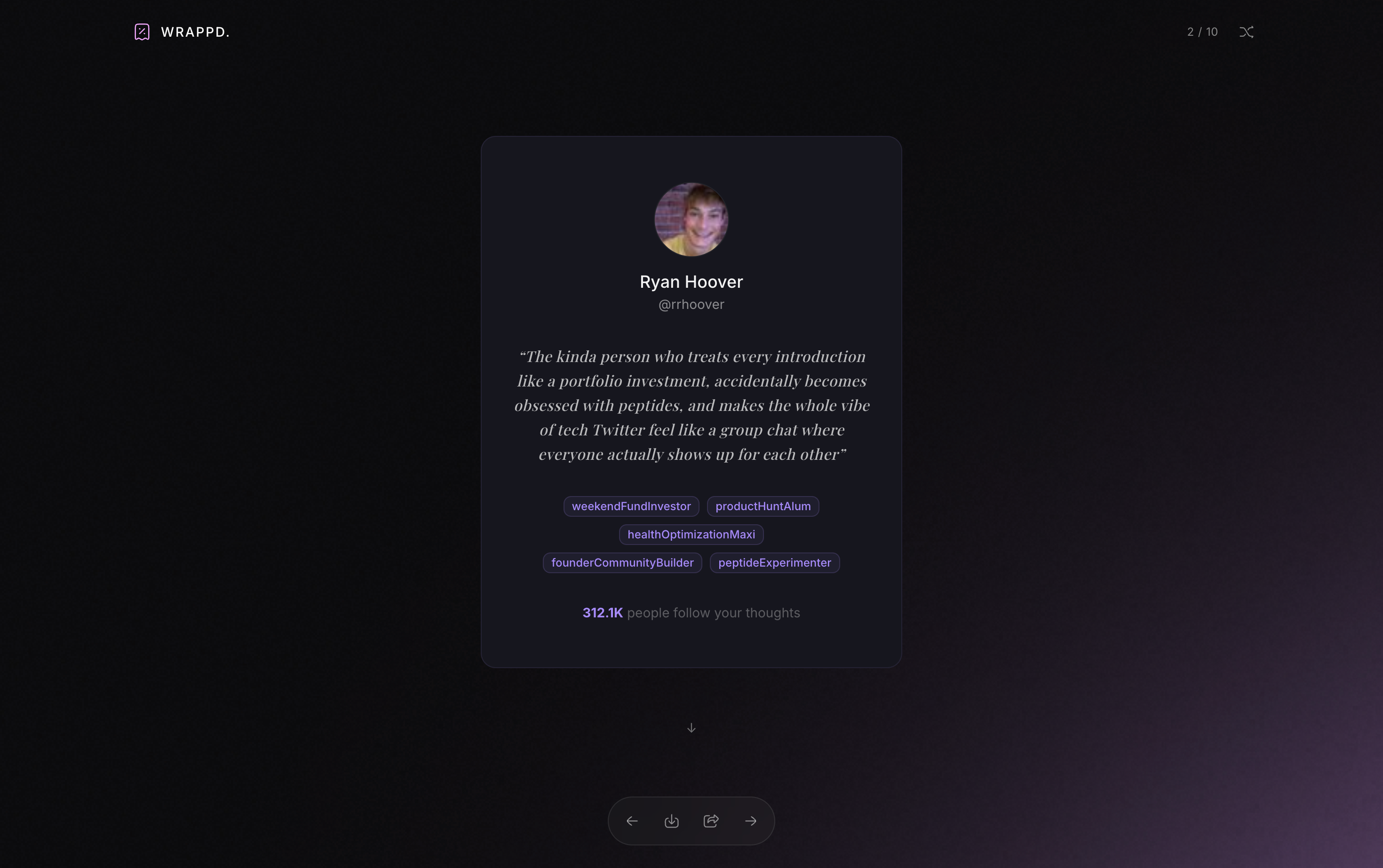 Wrappd.xyz screenshot 2