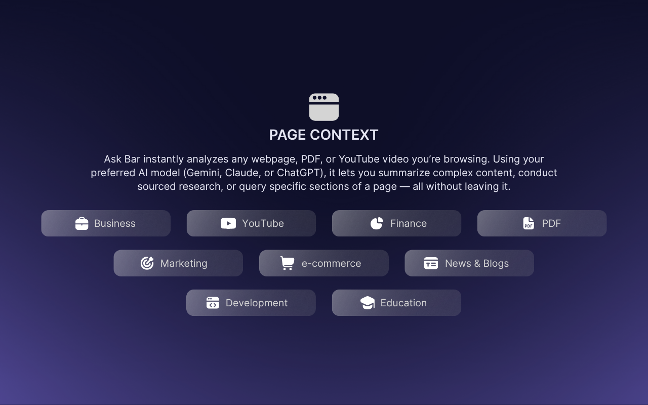 Ask Bar: AI Answers on Every Page screenshot 2
