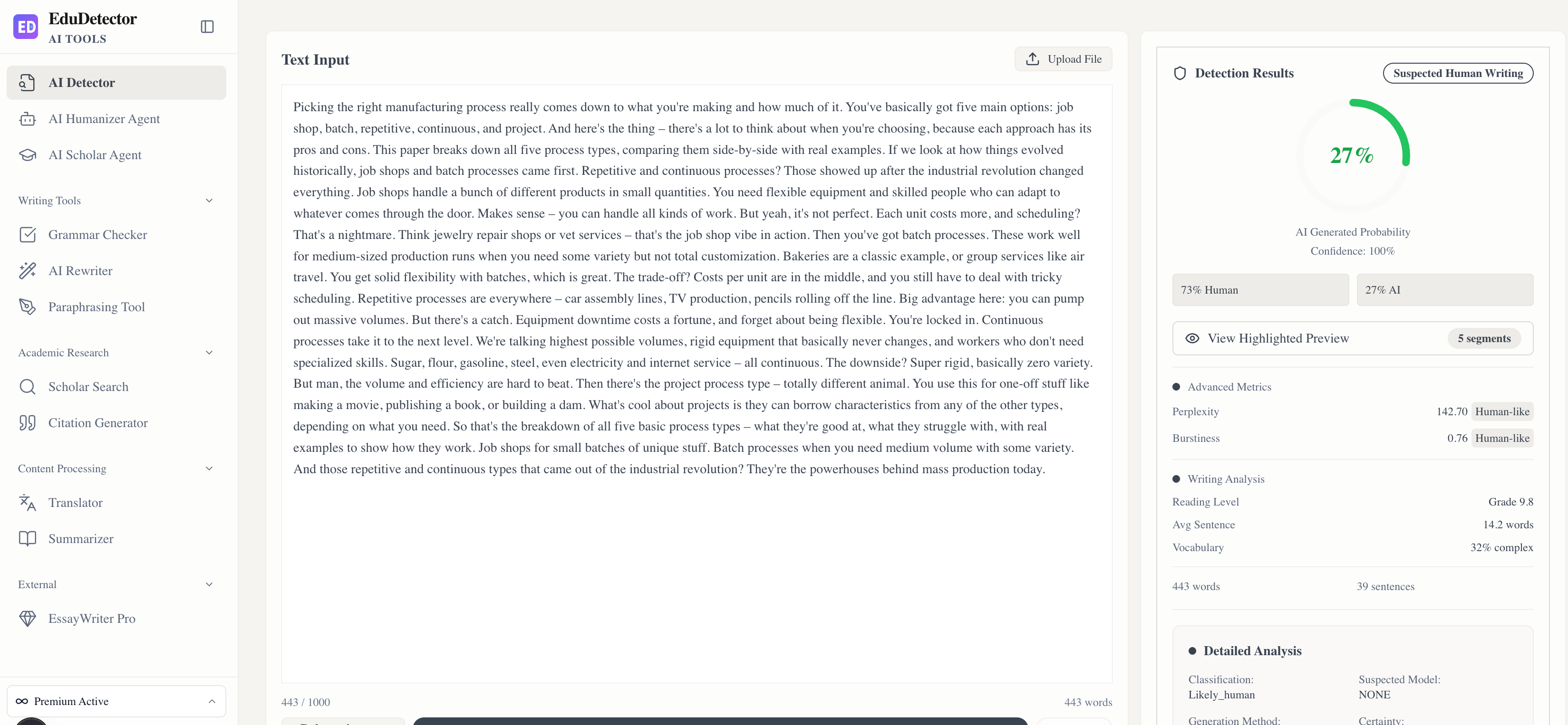 EduDetector screenshot 1
