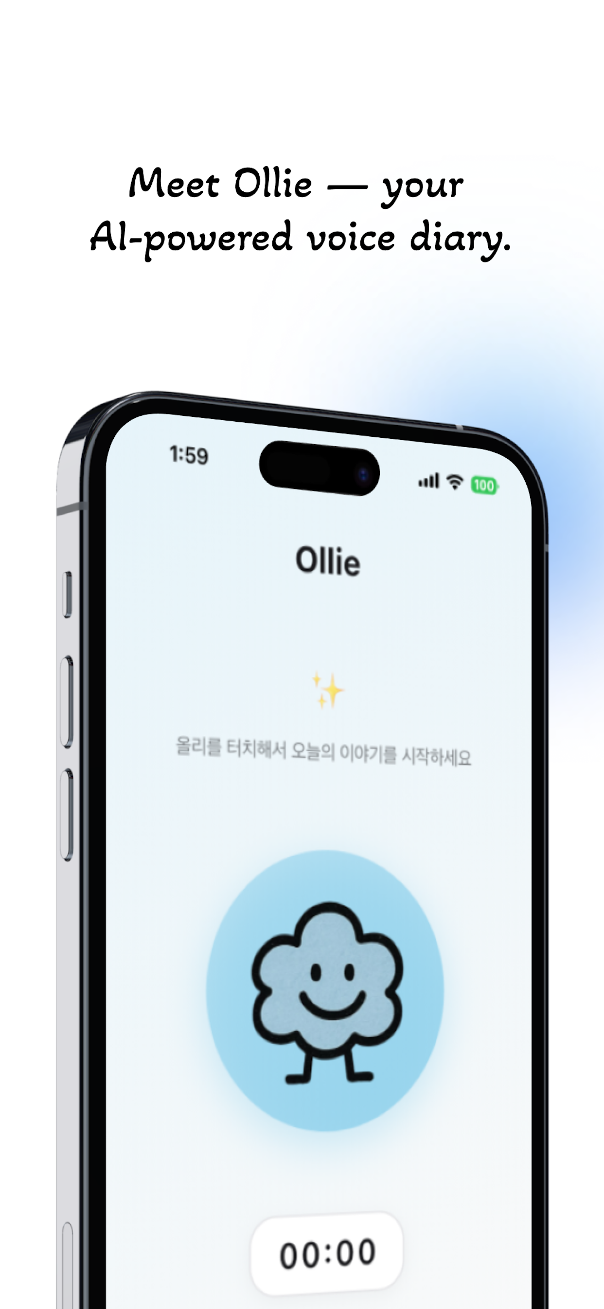 Ollie – Voice-to-Journal AI screenshot 1