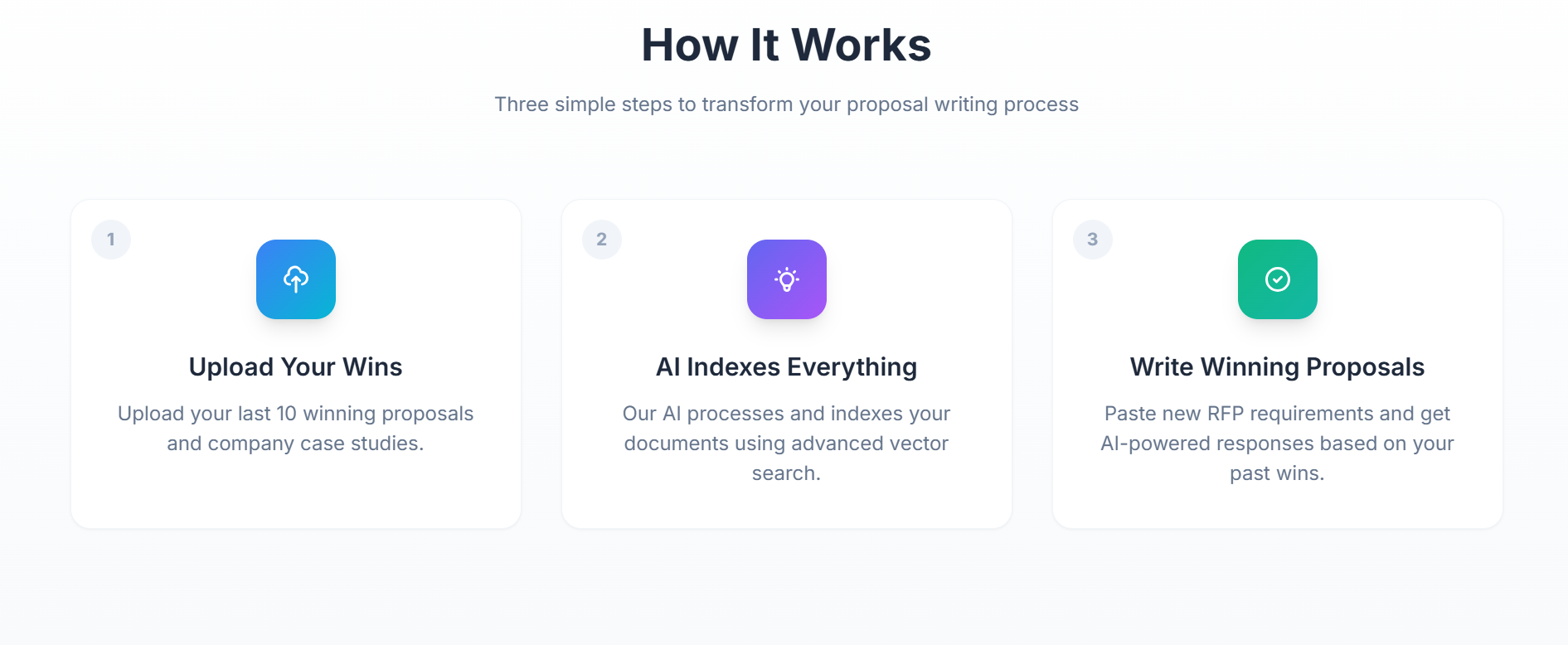 BidWinnerAI: Draining the RFP swamp screenshot 2