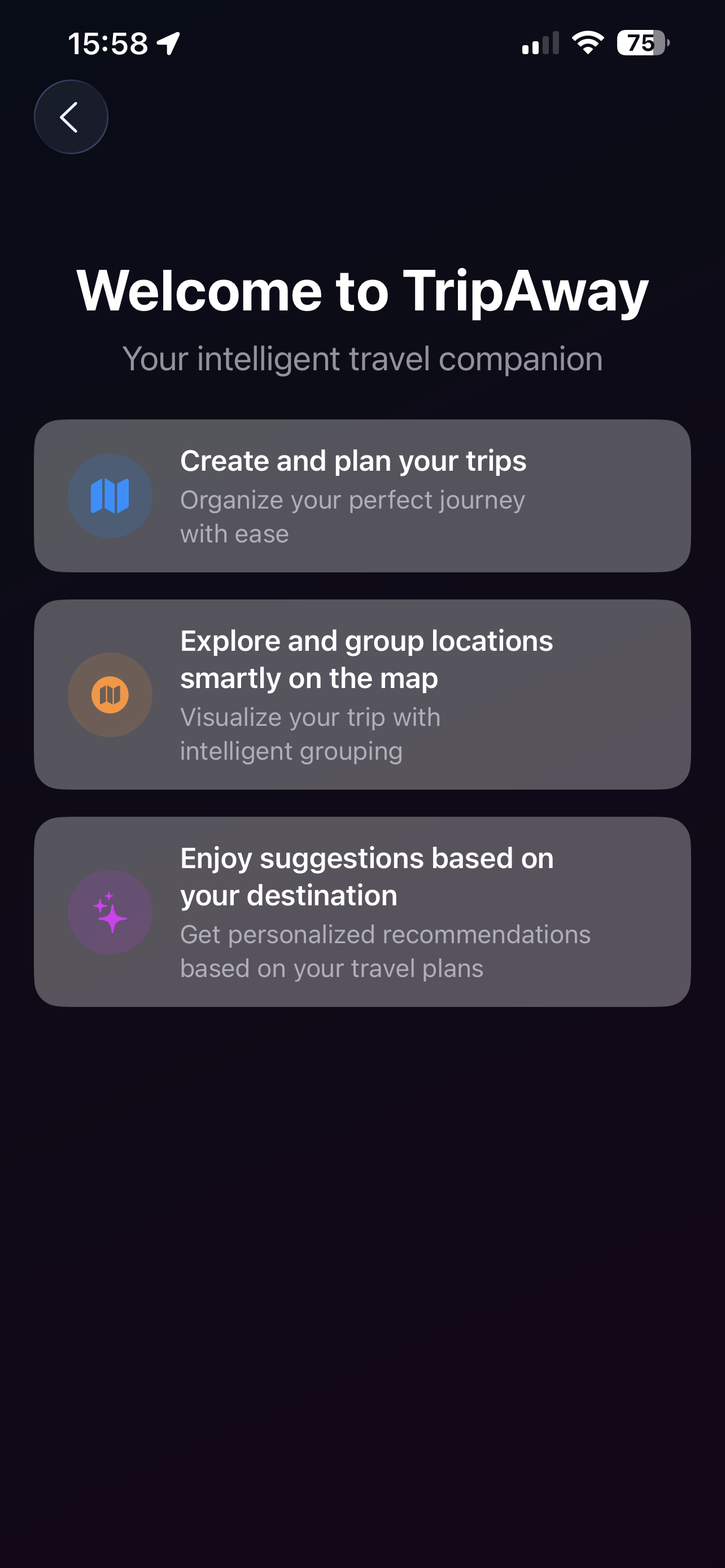 Trip Away screenshot 1