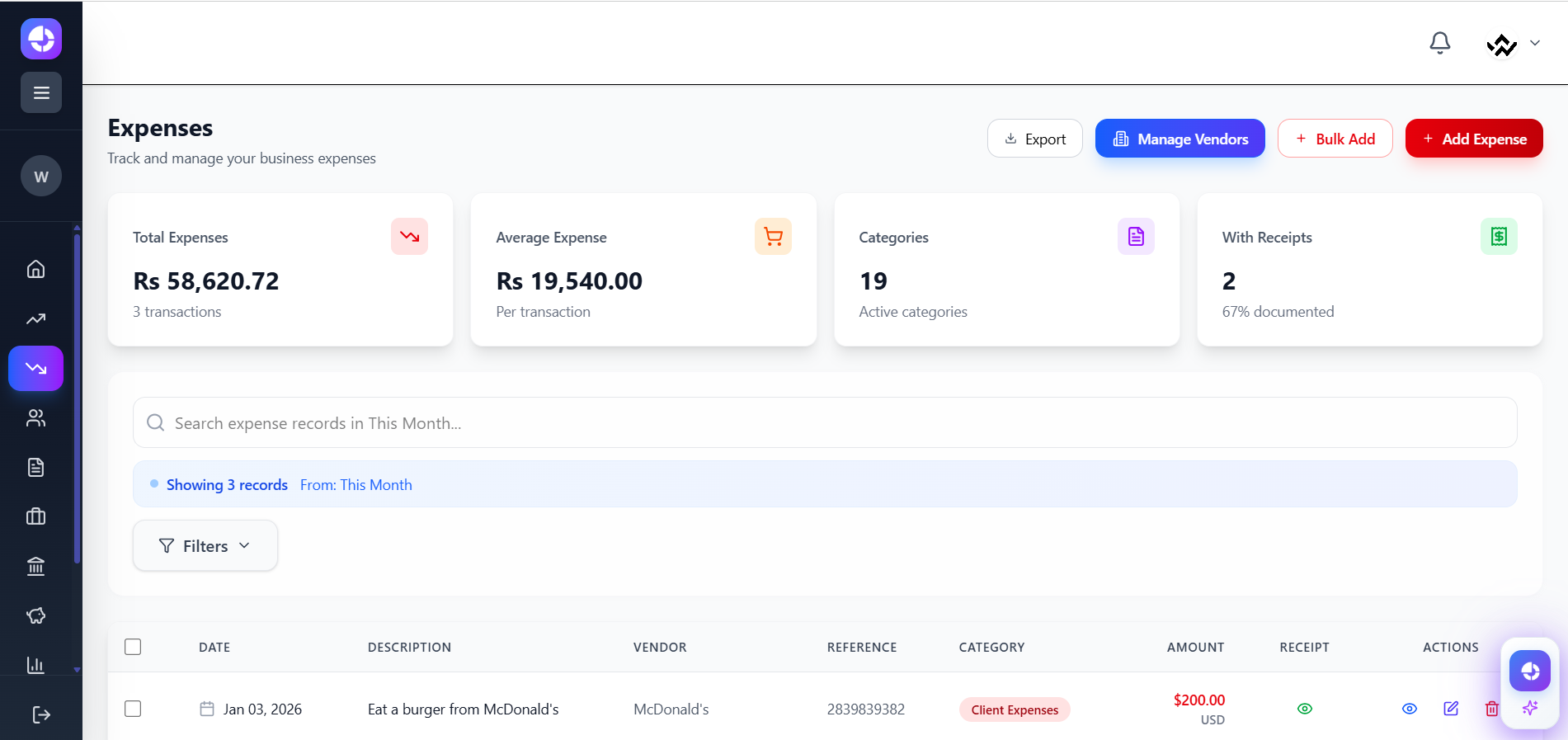 SmartCFO screenshot 3