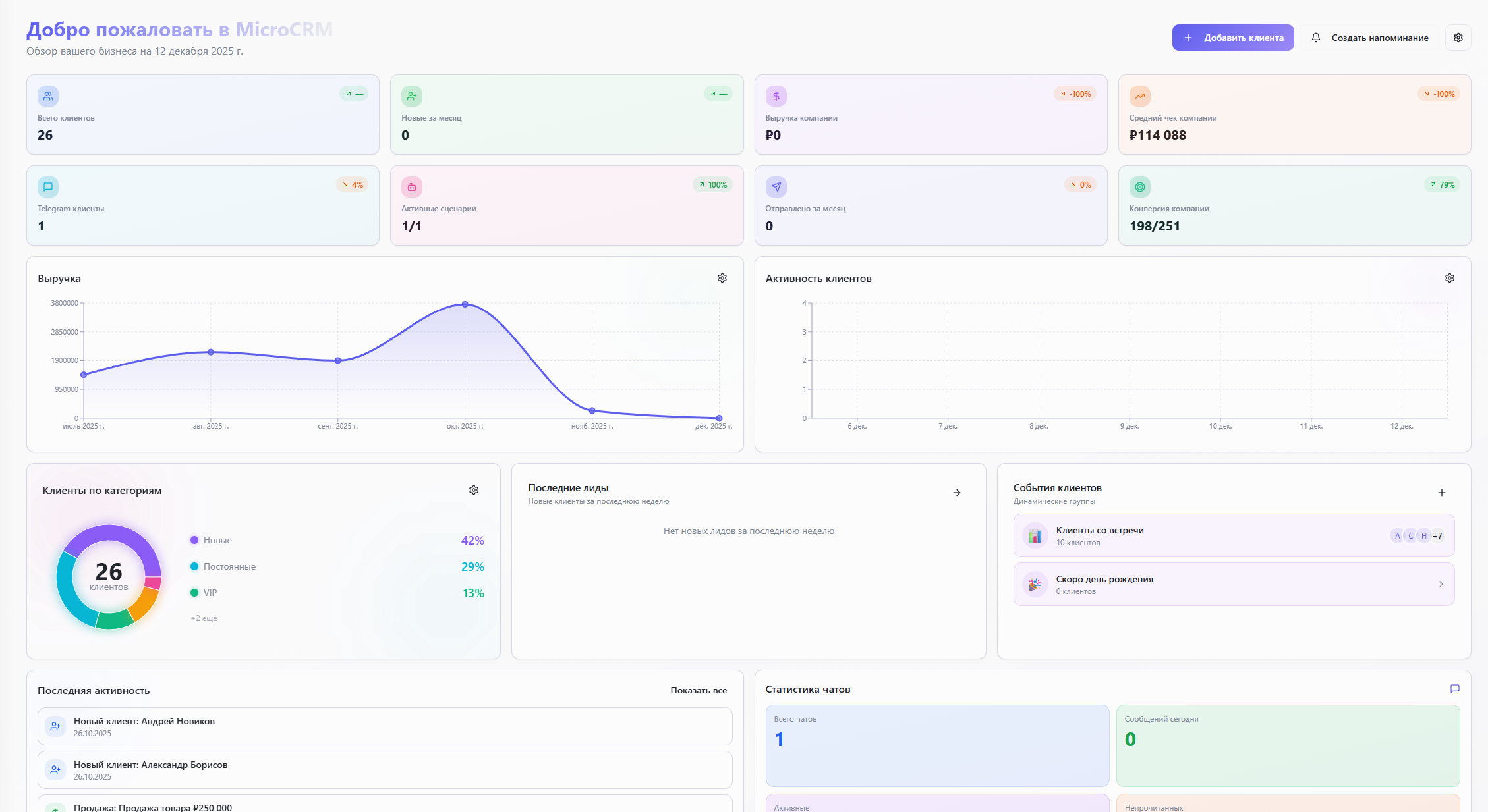 Micro CRM screenshot 4