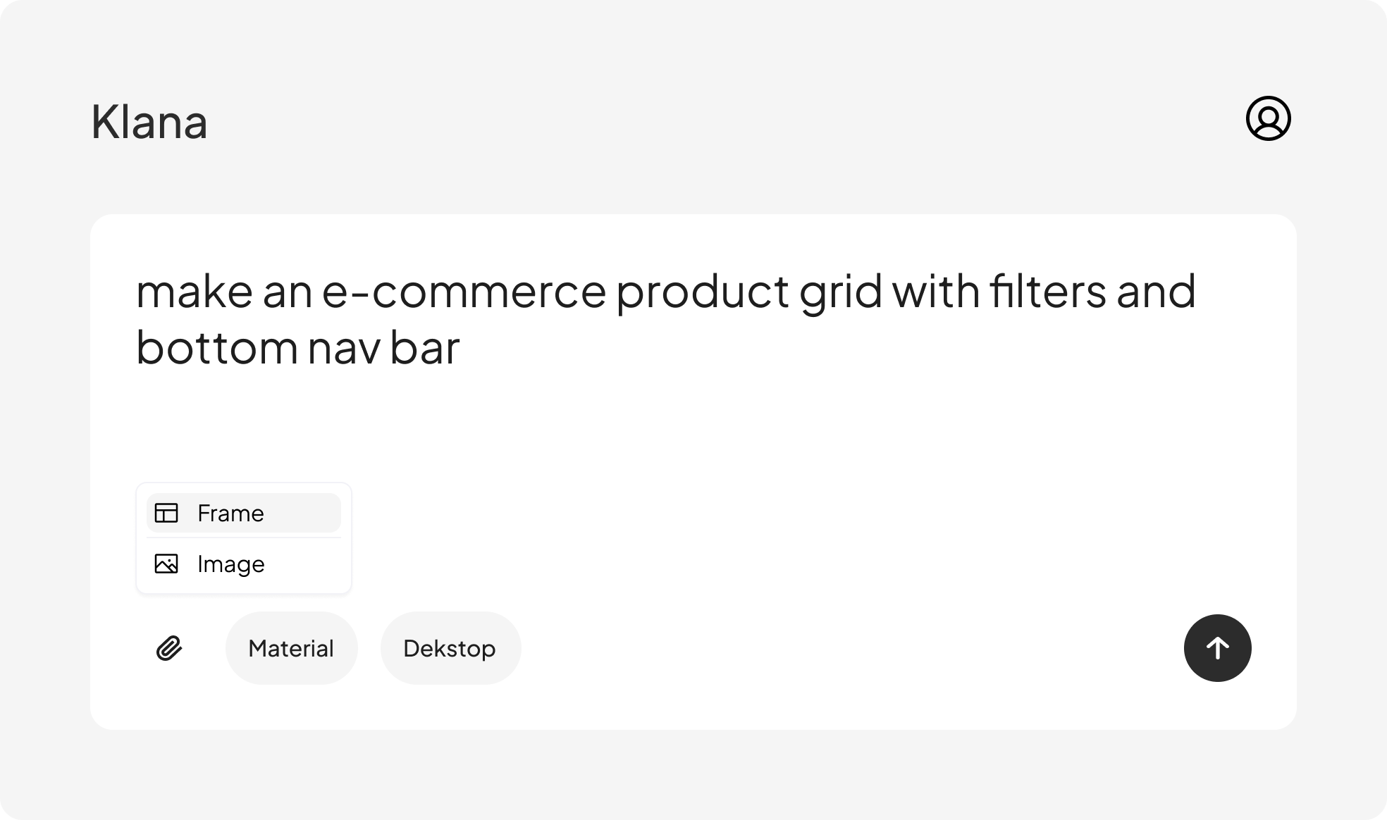 Klana AI – Prompt to Design screenshot 1