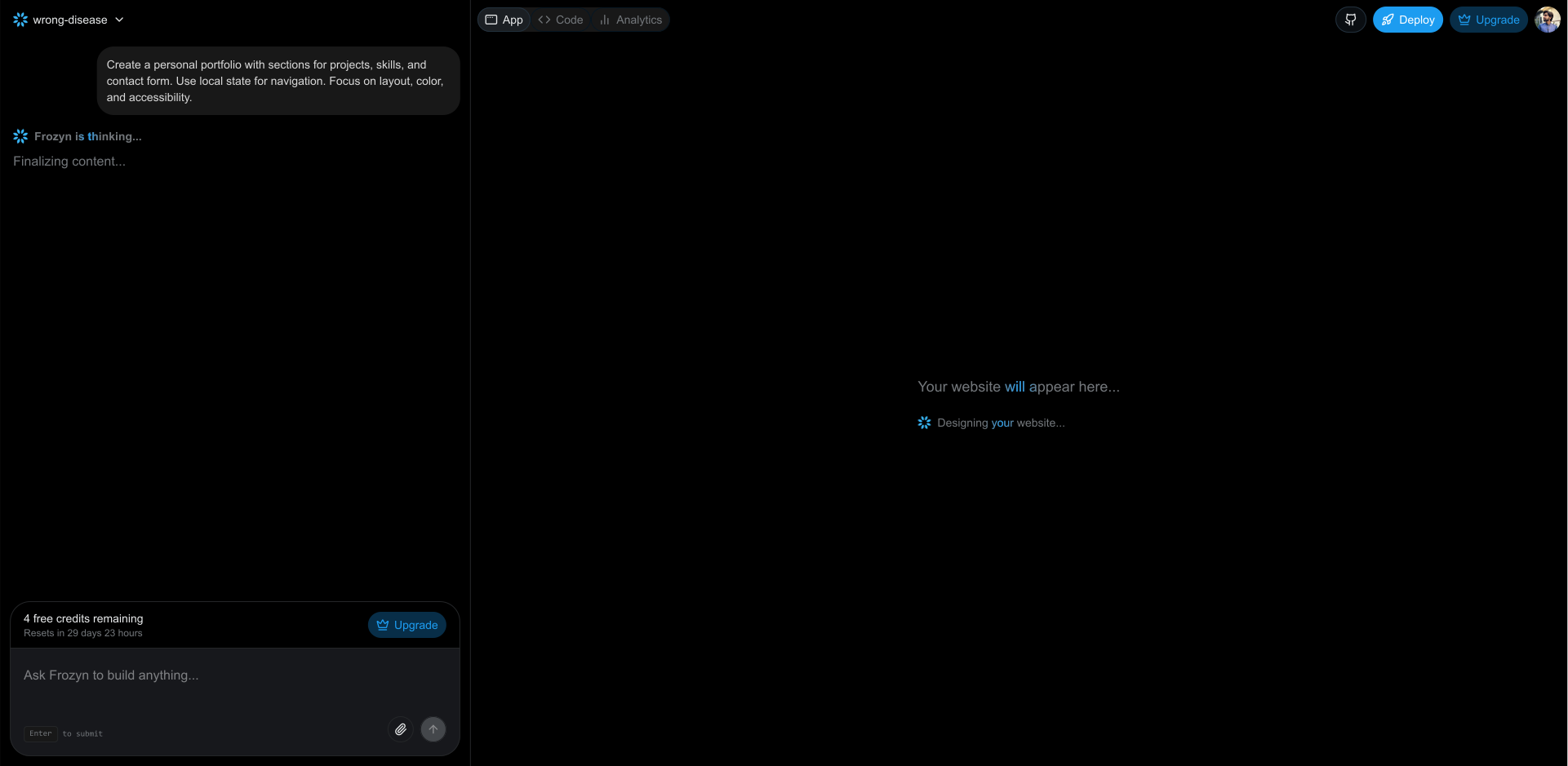 Frozyn screenshot 2