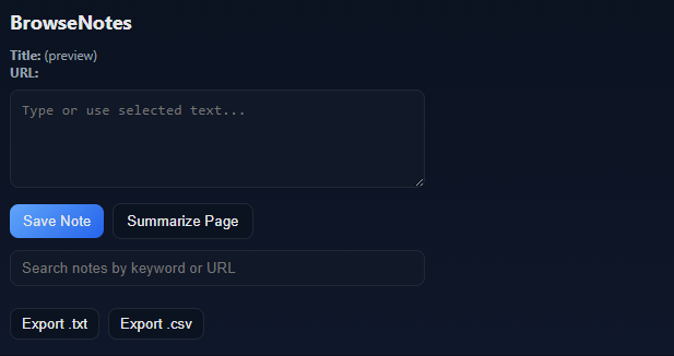 BrowseNotes screenshot 1